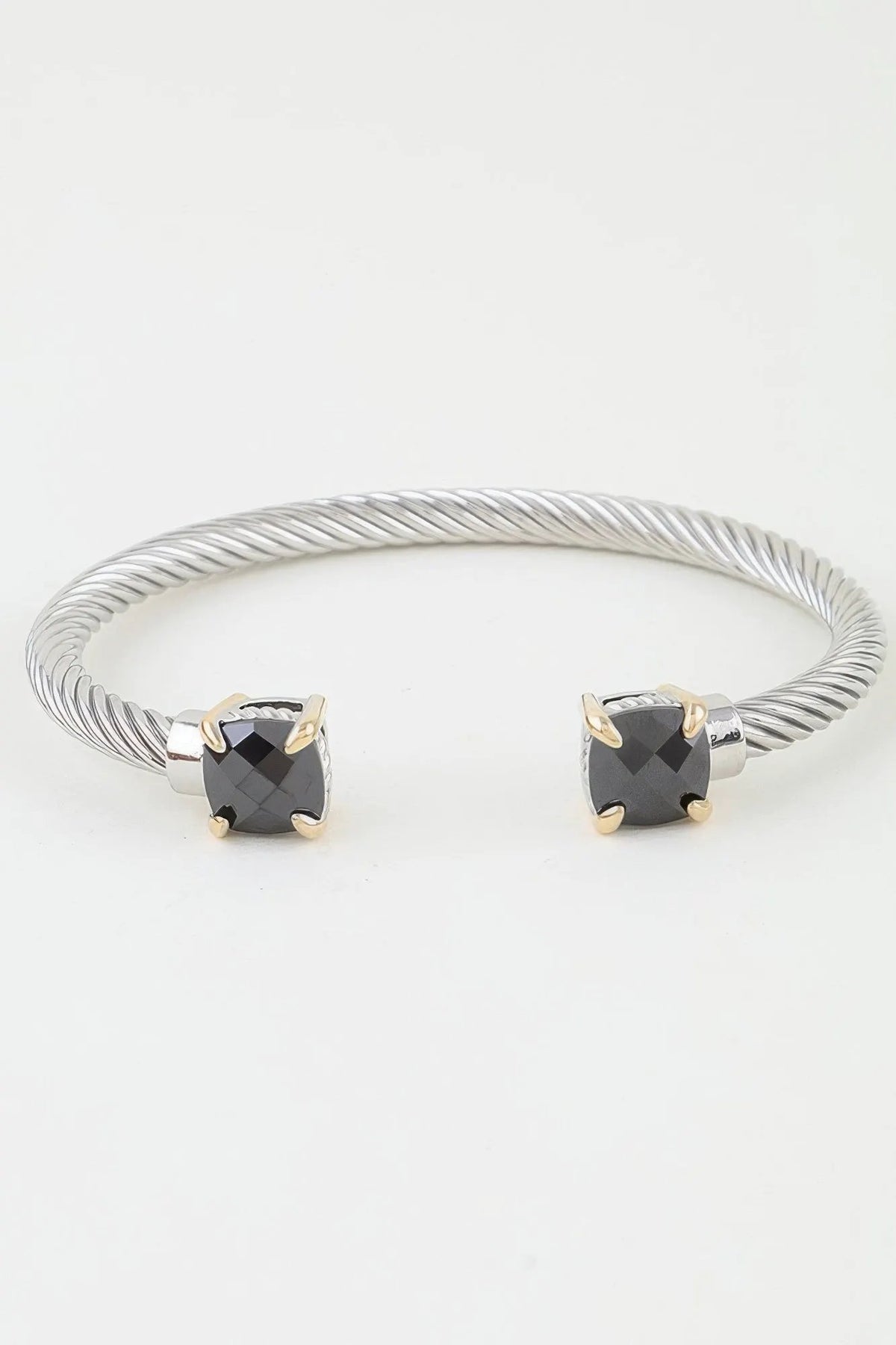 Women's Cuff Bracelet Open Cubic Twisted BYMANYC ® New York CONTEMPORARY GEOMETRIC BRAIDED BANGLES - New Collection by BYMANYC New York