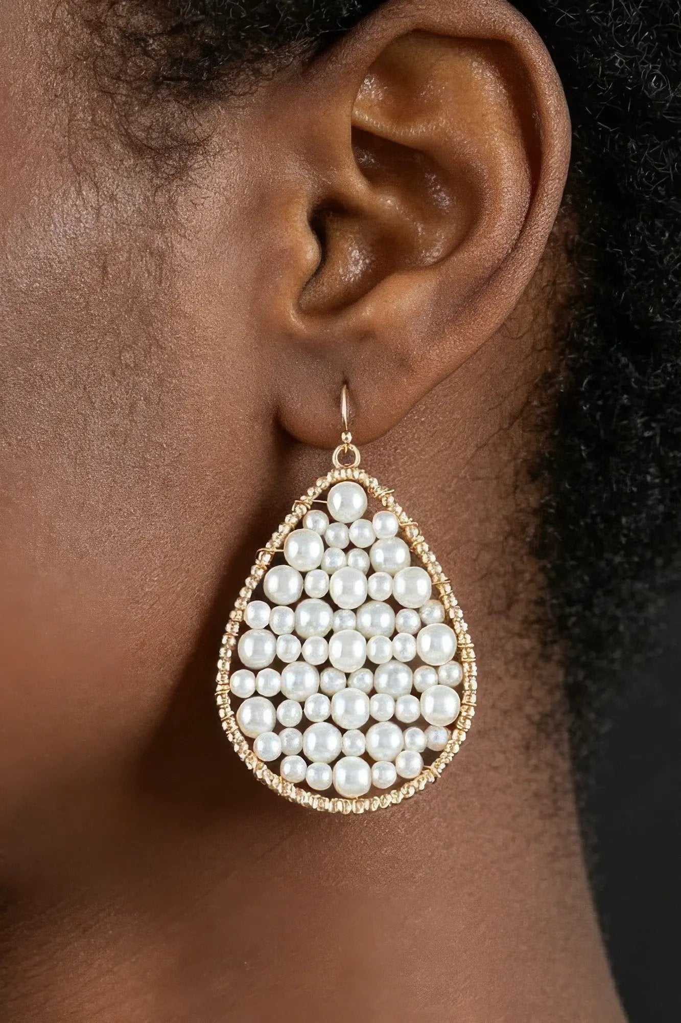Women's Drop Earrings Pearls In A Teardrop BYMANYC ® New York ELEGANT SCULPTURAL PEARL DANGLE - New Collection by BYMANYC New York