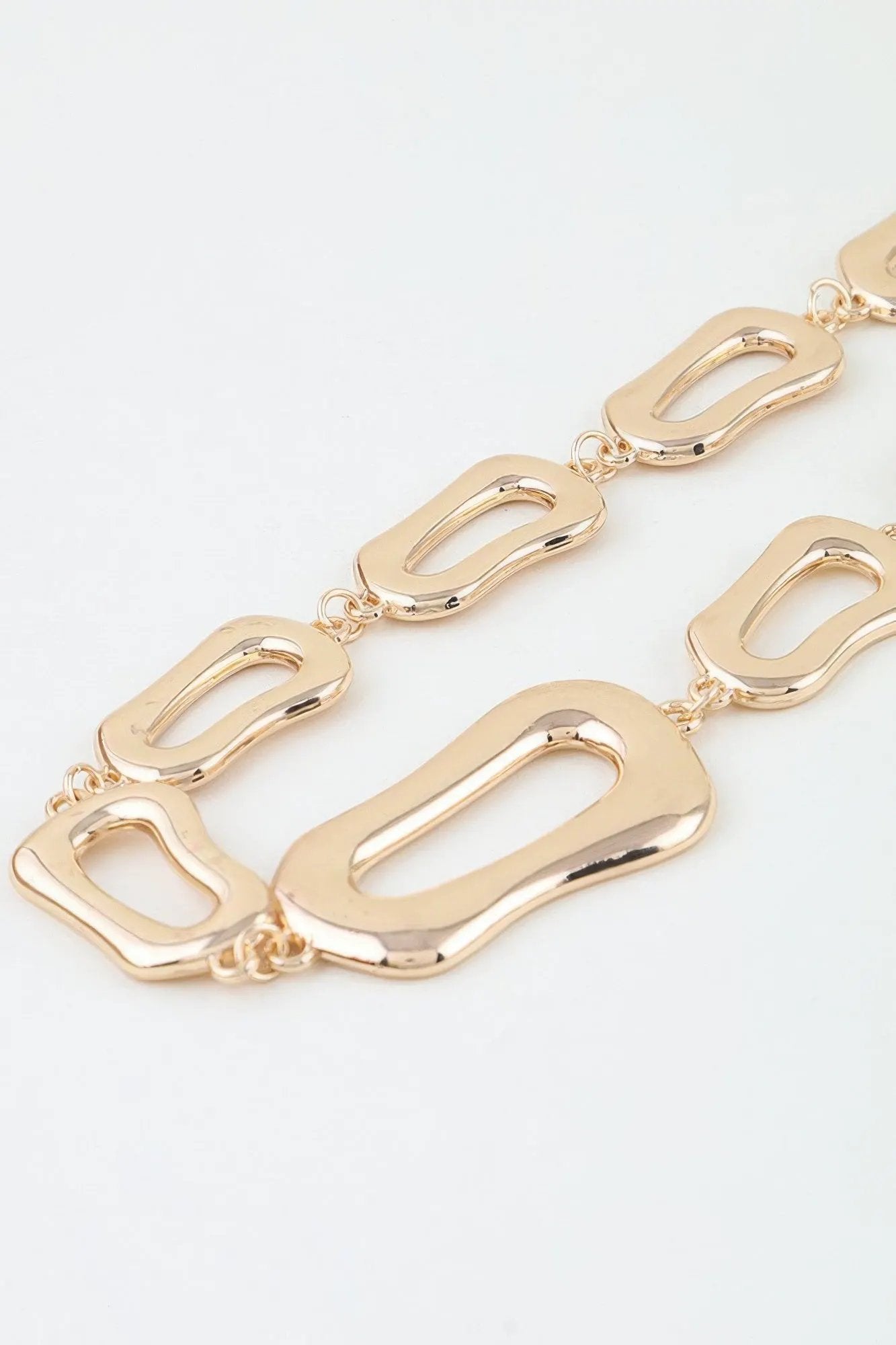 Women's Choker Necklace Polished Abstract Link Chain BYMANYC ® New York SCULPTURAL GEOMETRIC COLLAR - New Collection by BYMANYC New York