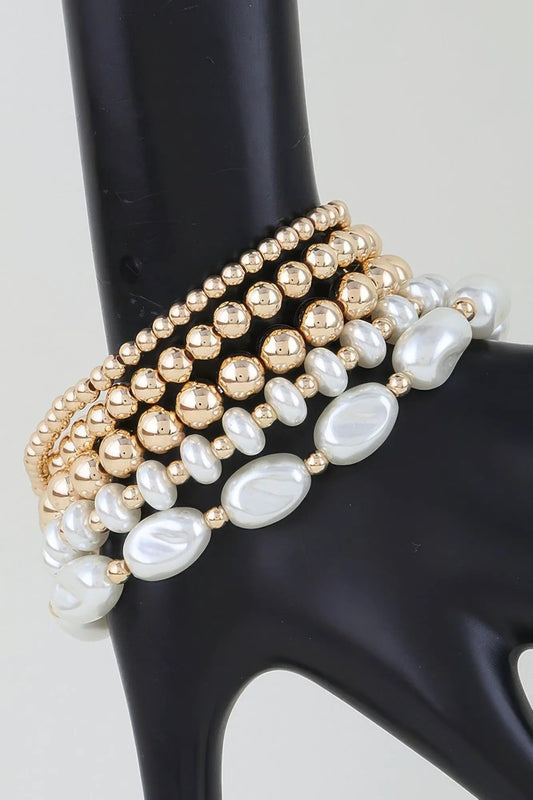 Women's Beaded Bracelet Multi Polished Stone BYMANYC ® New York COLORFUL STACKABLE STRAND BRACELET - New Collection by BYMANYC New York