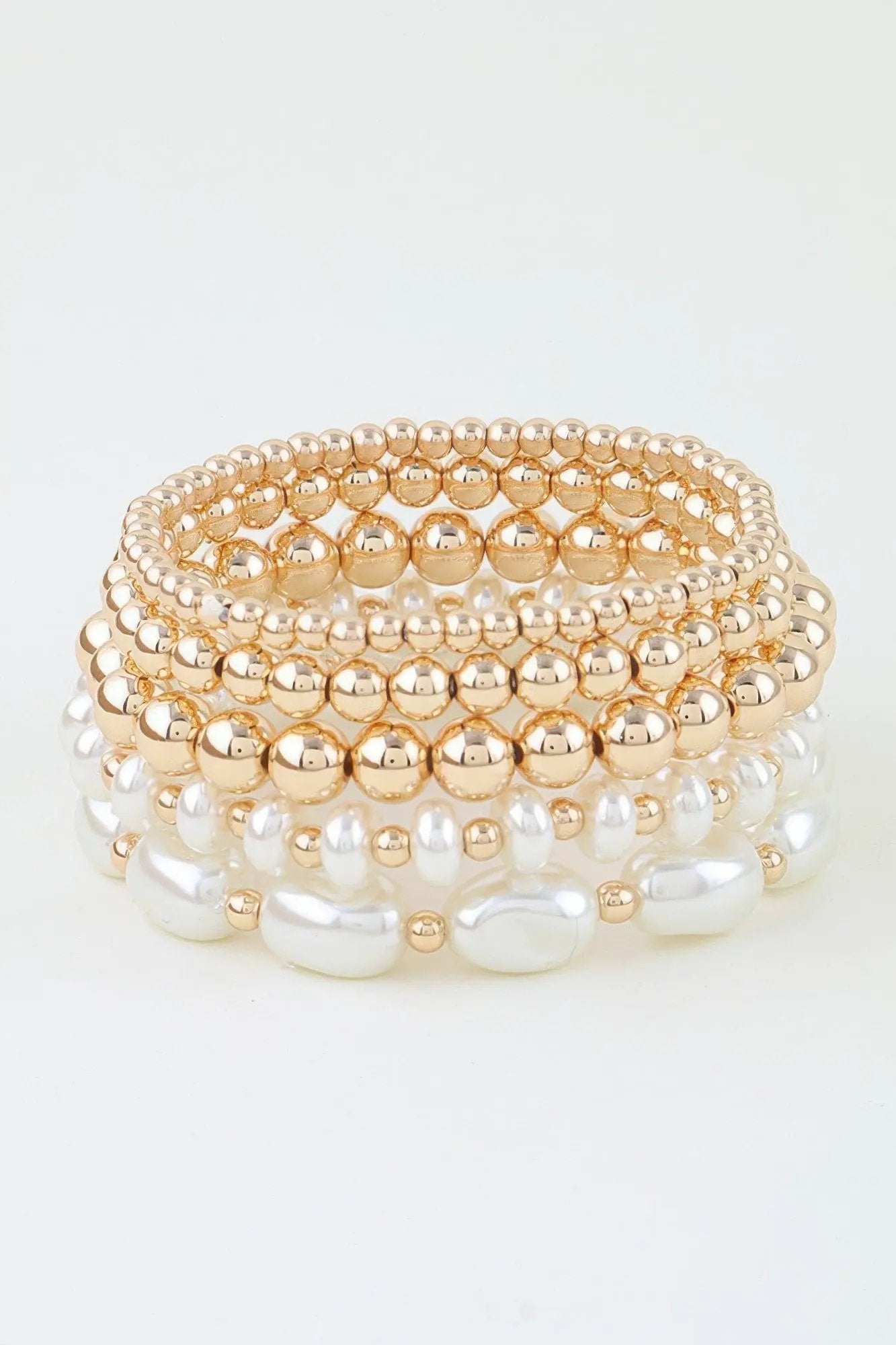 Women's Beaded Bracelet Multi Polished Stone BYMANYC ® New York COLORFUL STACKABLE STRAND BRACELET - New Collection by BYMANYC New York