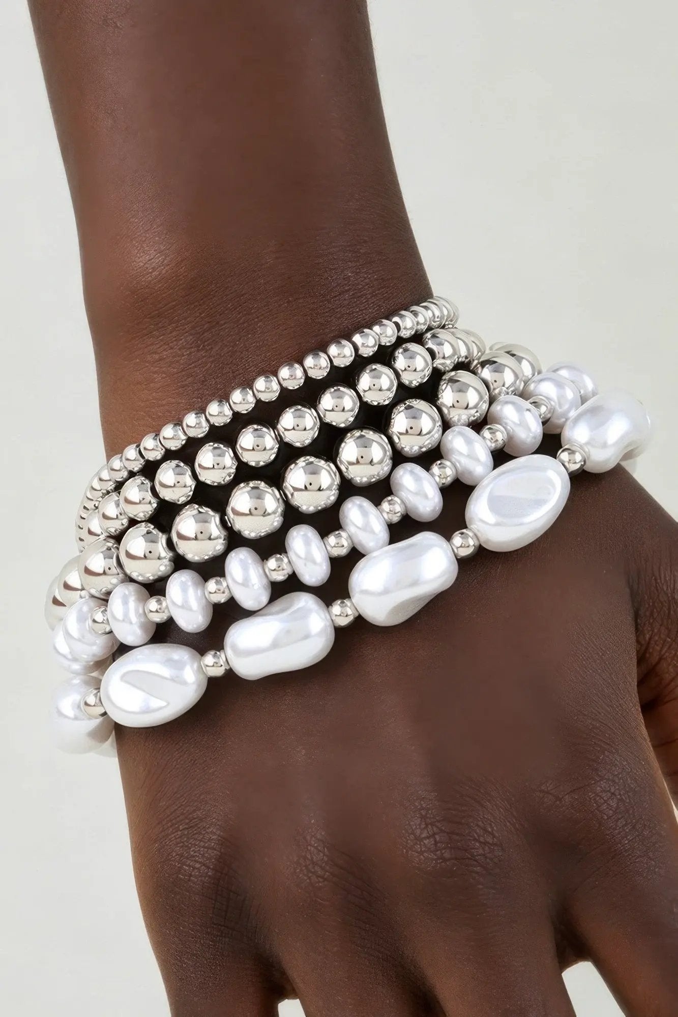 Women's Beaded Bracelet Multi Polished Stone BYMANYC ® New York COLORFUL STACKABLE STRAND BRACELET - New Collection by BYMANYC New York