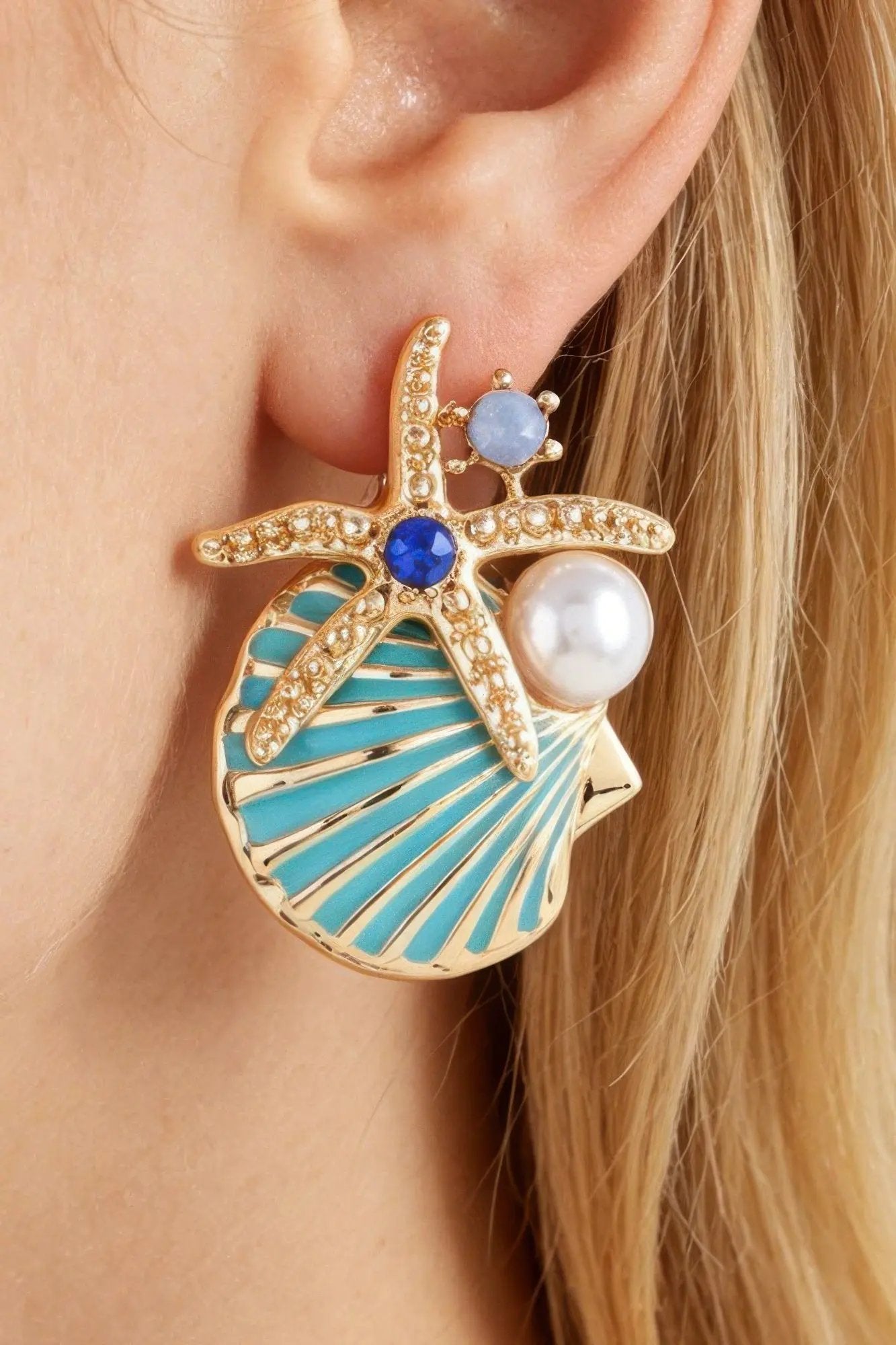 Women's Earrings Studs Starfish BYMANYC ® New York HAMPTONS SUMMER - New Collection by BYMANYC New York
