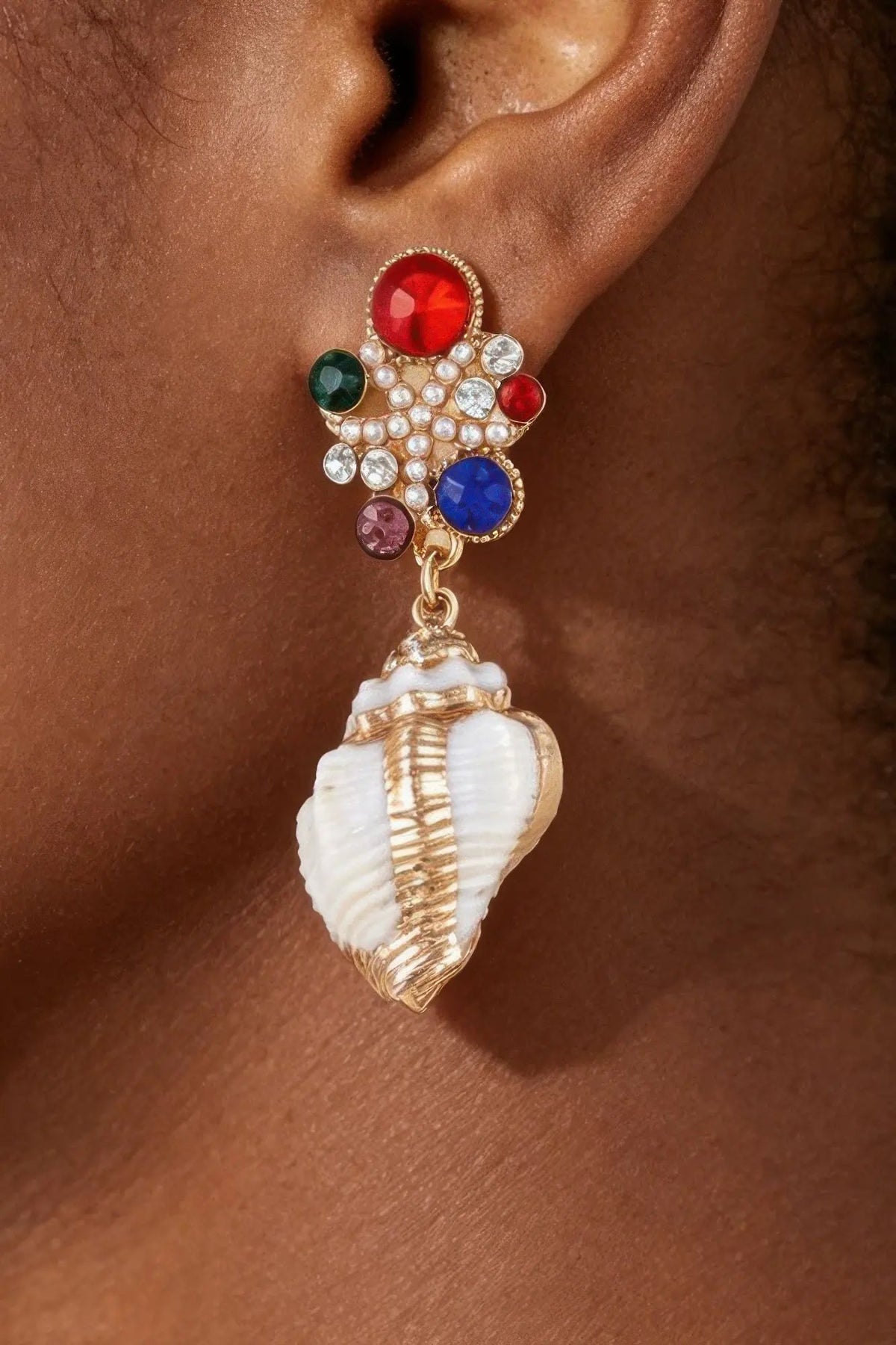 Women's Earrings Drops Shell BYMANYC ® New York HAMPTONS SUMMER SHELL - New Collection by BYMANYC New York