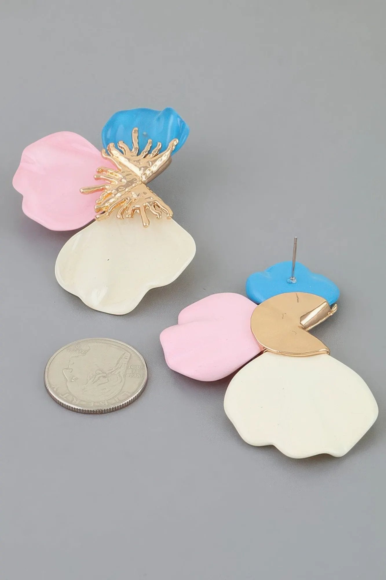 Women's Earrings Studs Floral BYMANYC ® New York HAMPTONS SCALE FLOWER - New Collection by BYMANYC New York