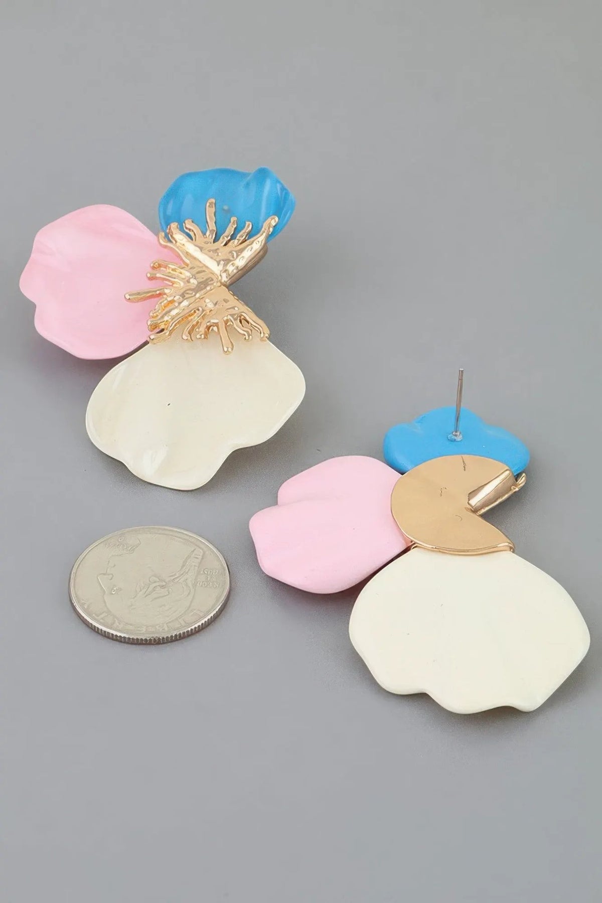 Women's Earrings Studs Floral BYMANYC ® New York HAMPTONS SCALE FLOWER - New Collection by BYMANYC New York