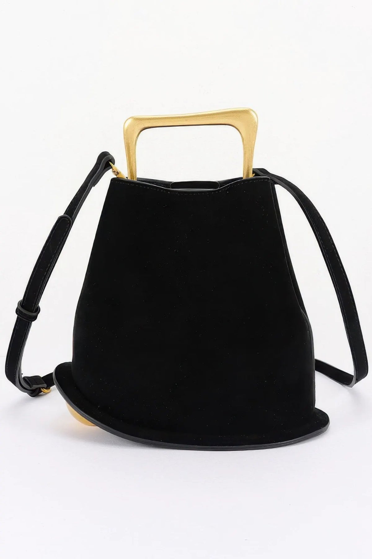 Women's Top Handle Bag Faux Suede Metal Handle BYMANYC ® New York CONTEMPORARY TEXTURED METALLIC PURSE - New Collection by BYMANYC New York