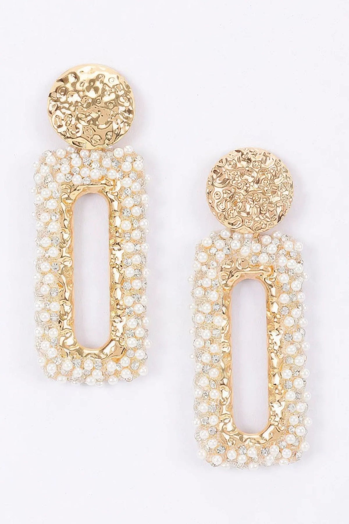 Women's Earrings Drops Pearl BYMANYC ® New York MADISON RECTANGLE - New Collection by BYMANYC New York