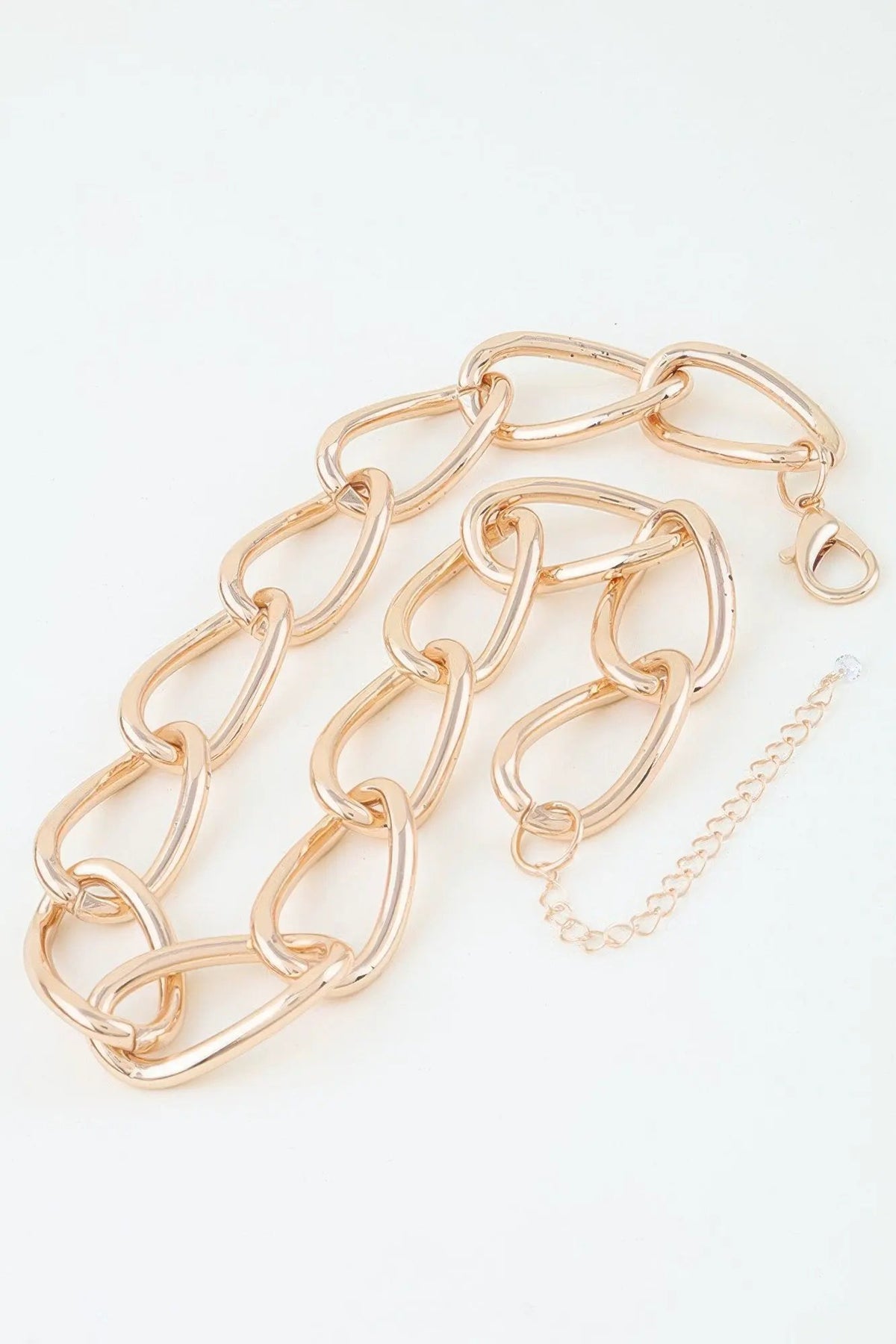 Women's Polished Twist Chain Statement Necklace Prêt-à-Porter BYMANYC ® New York - New Collection by BYMANYC New York