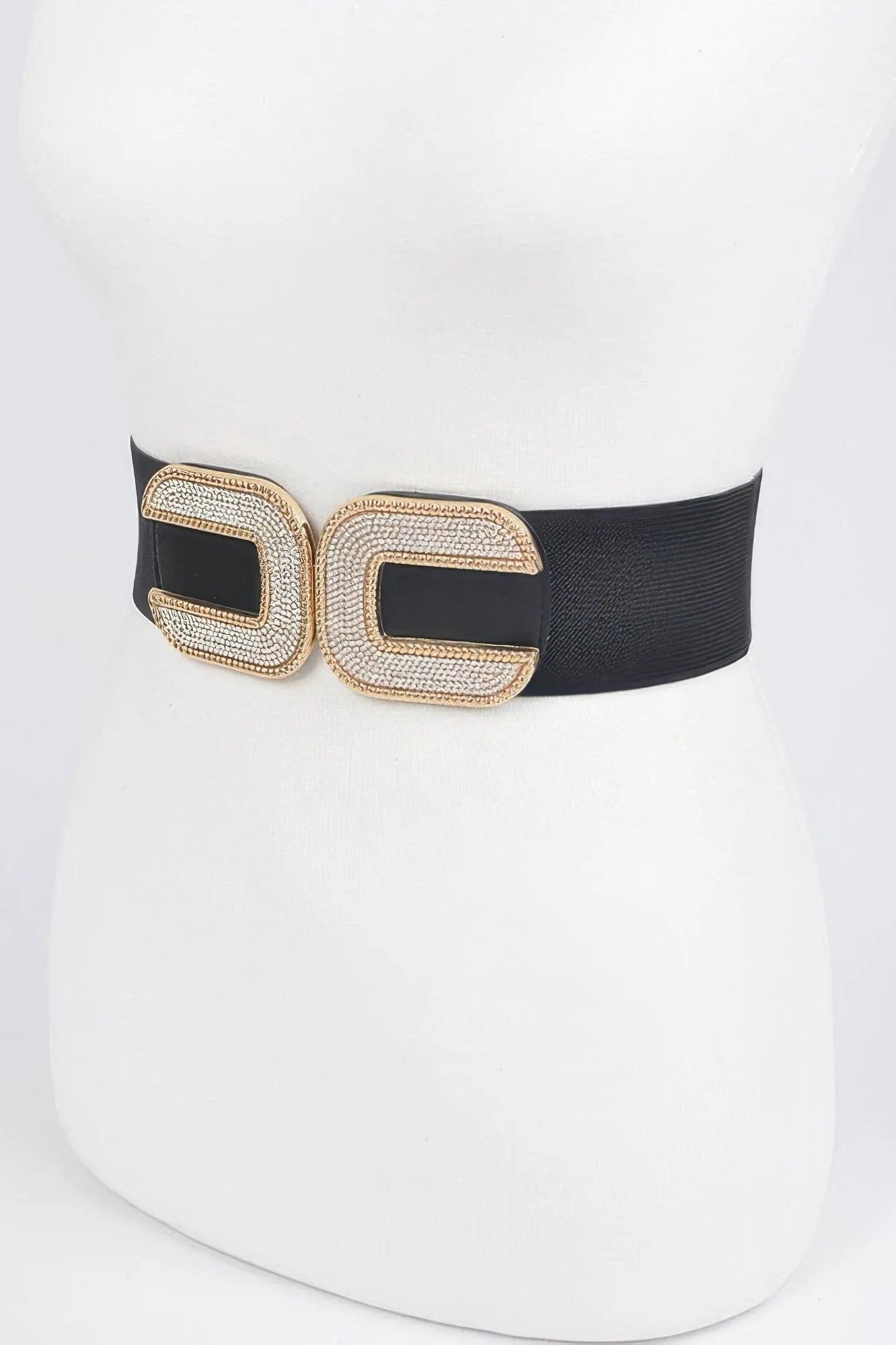 WOMEN'S BELT ASTOR Rhinestone Buckle Stretch BYMANYC ® New York by BYMANYC ® New York