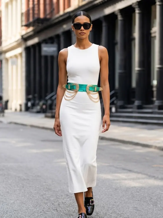 WOMEN'S BELT • SOHO Fashion Chic Two Buckle BYMANYC ® New York by BYMANYC ® New York