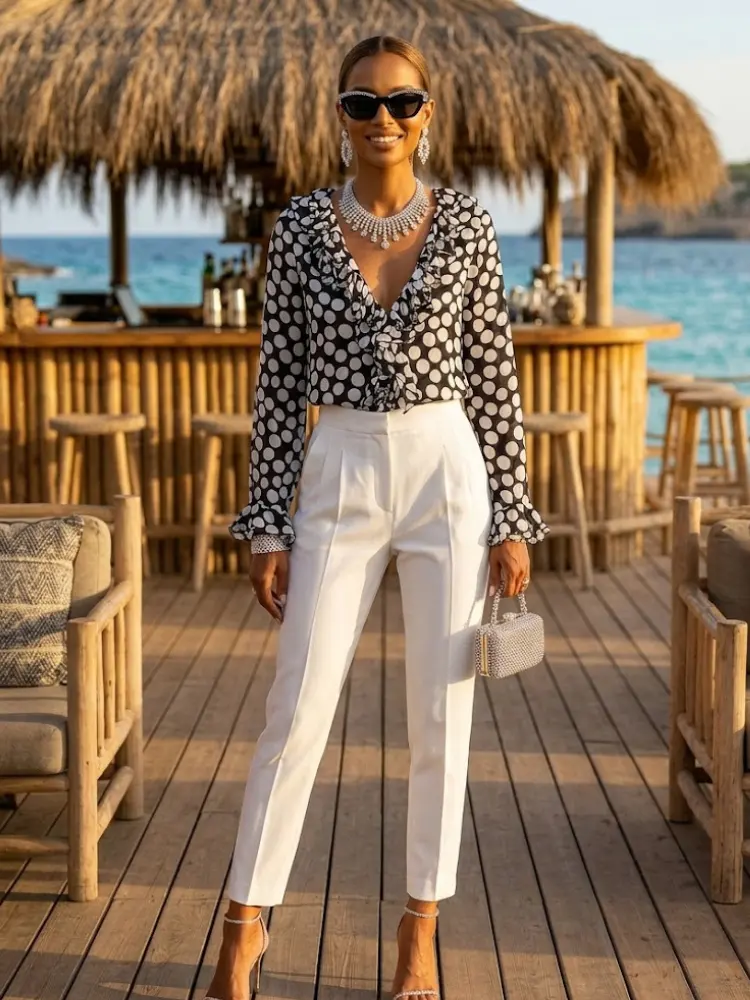 WOMEN'S BLOUSE GRAMERCY New Collection IBIZA Summer – BYMANYC ® New York by BYMANYC ® New York