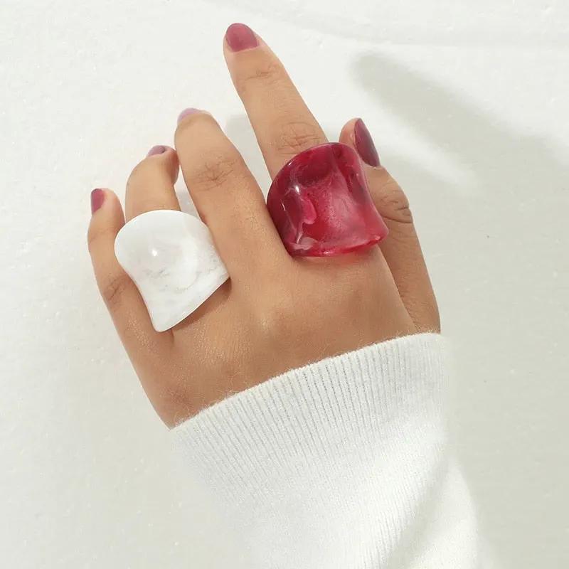 WOMEN'S RING • new collection CHELSEA Resin BYMANYC ® New York by BYMANYC ® New York