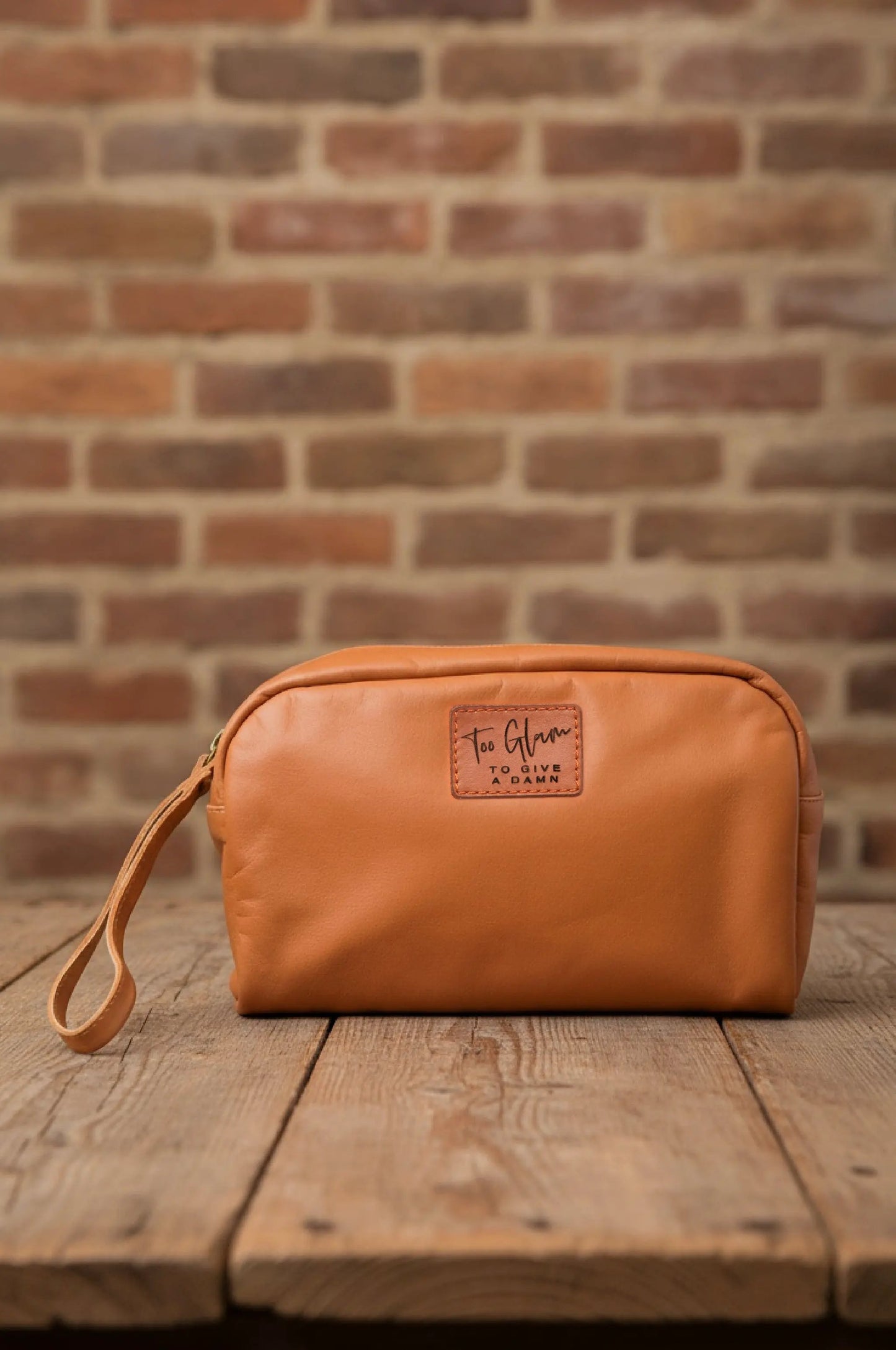 Wander Personalized Leather Cosmetic Bag by ELF