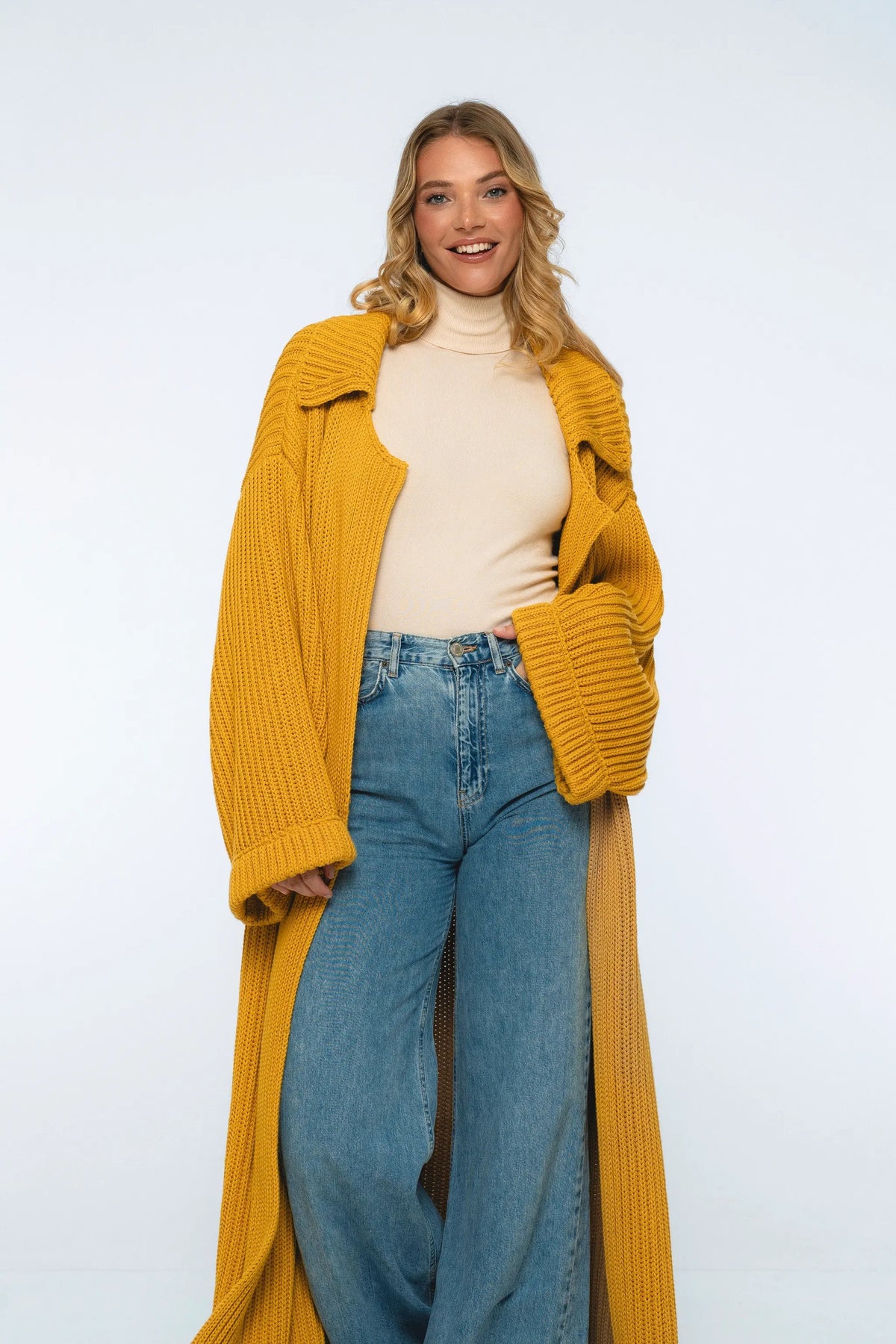Warm Night Long Knitted Coat by ELF