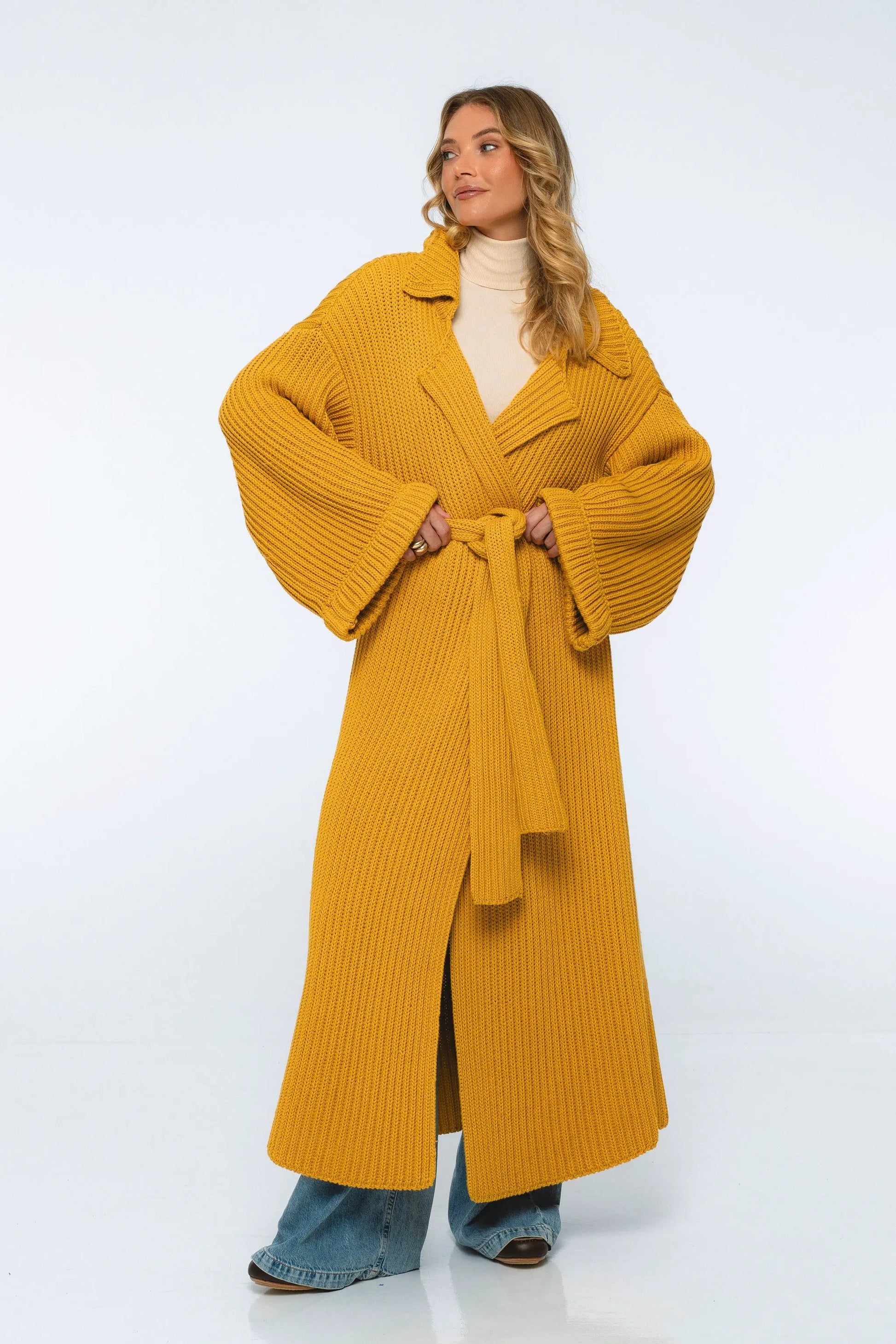 Warm Night Long Knitted Coat by ELF