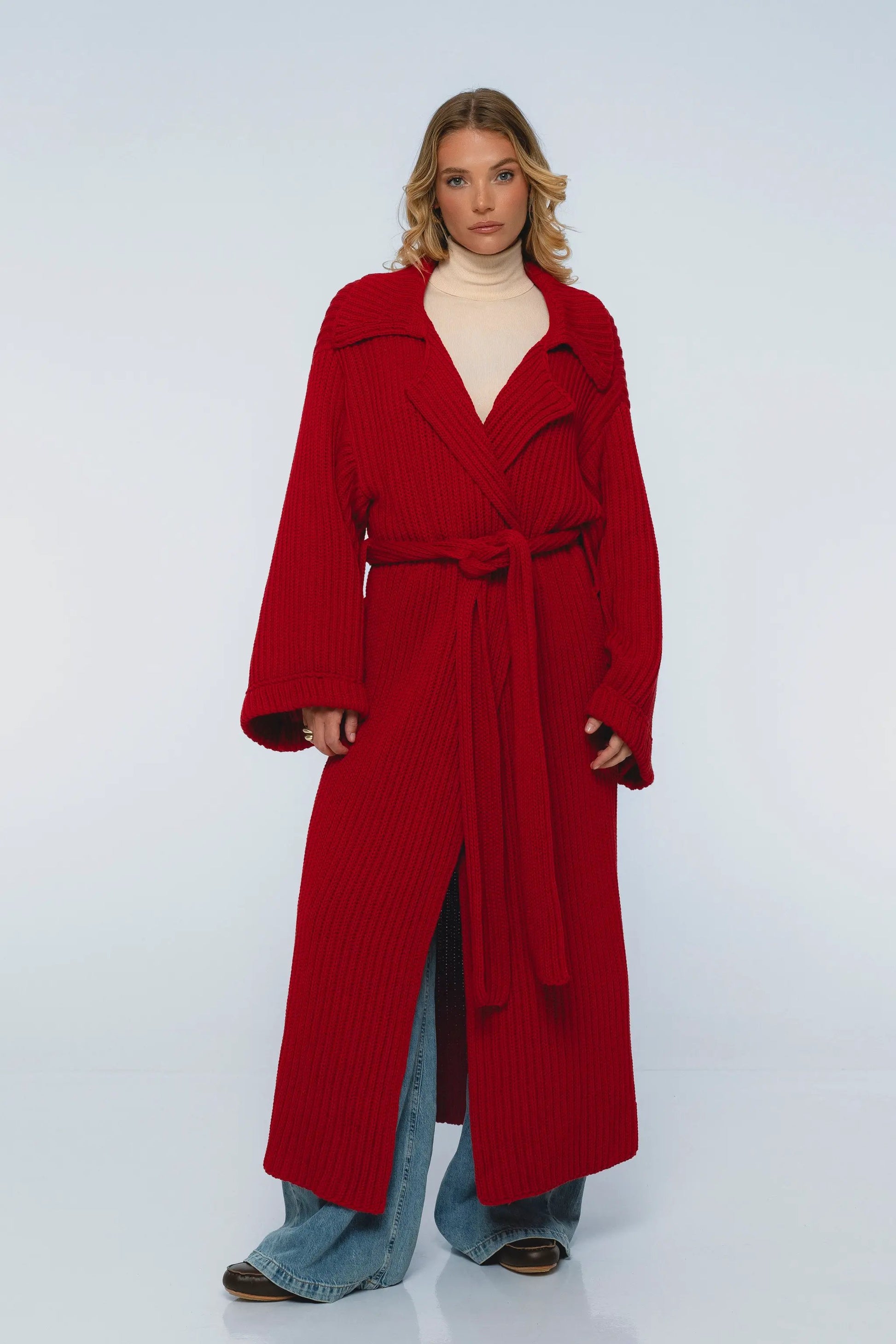 Warm Night Long Knitted Coat by ELF