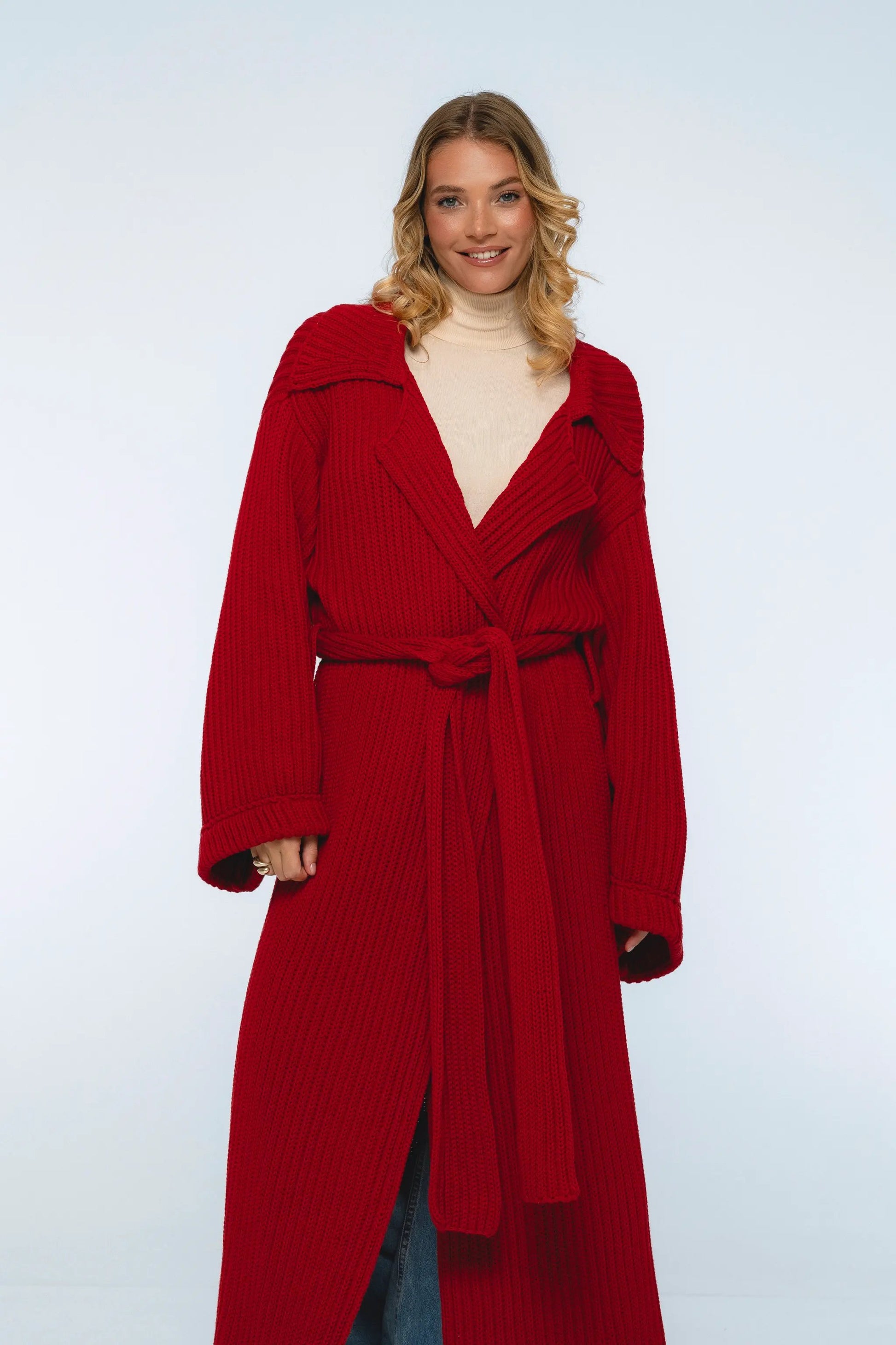 Warm Night Long Knitted Coat by ELF