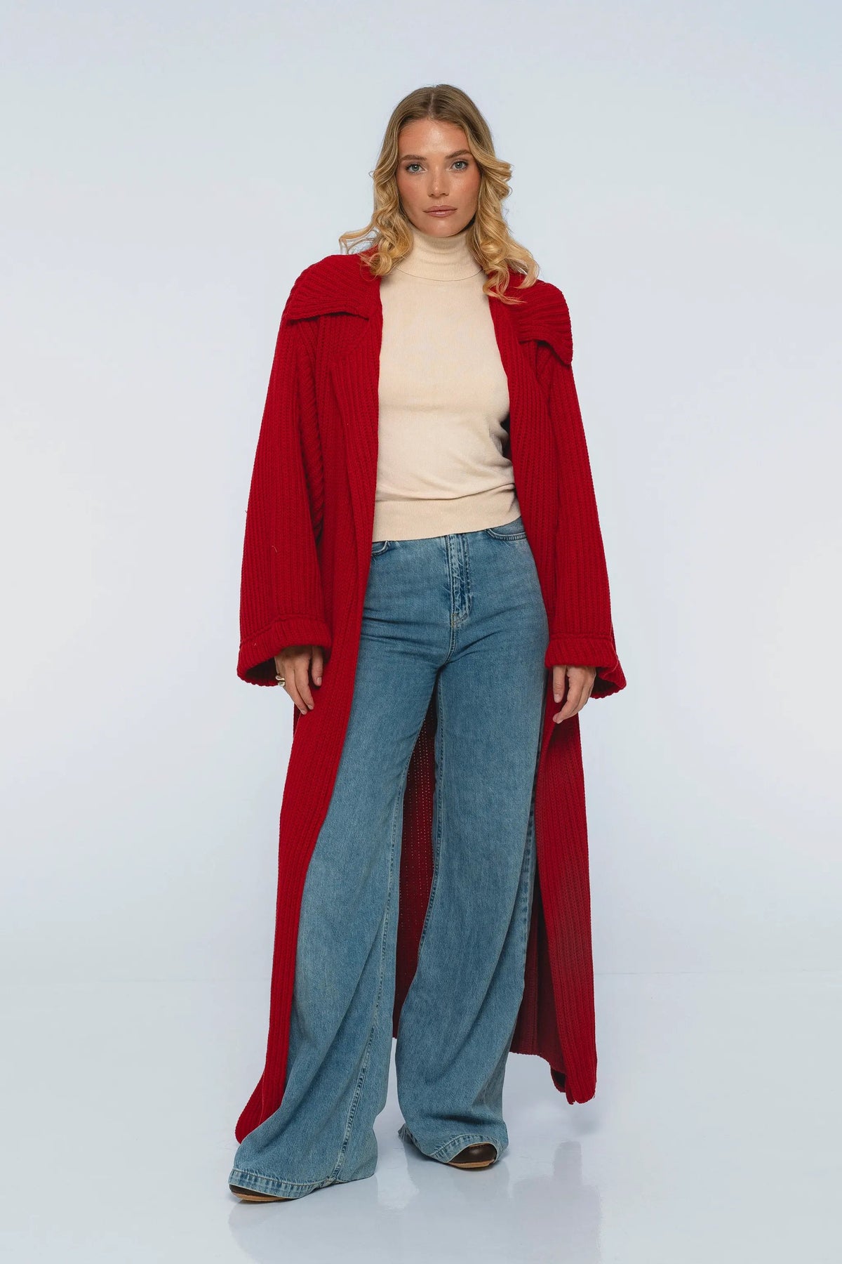 Warm Night Long Knitted Coat by ELF