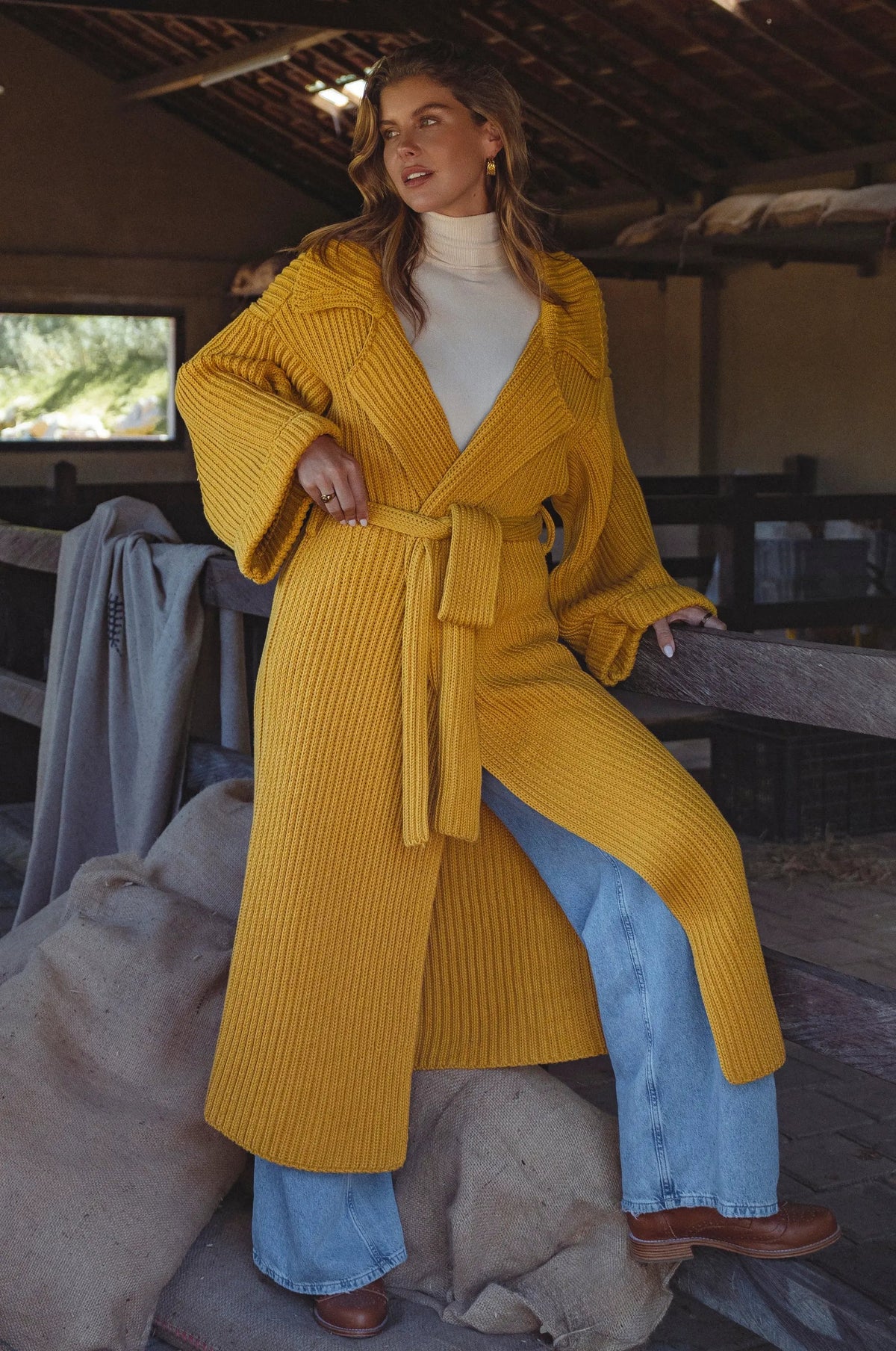 Warm Night Long Knitted Coat by ELF