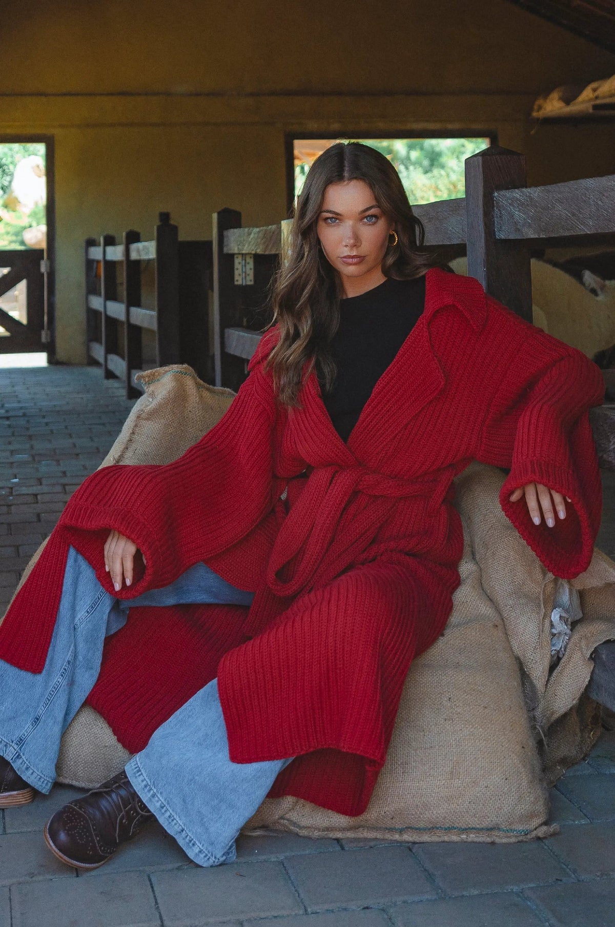 Warm Night Long Knitted Coat by ELF