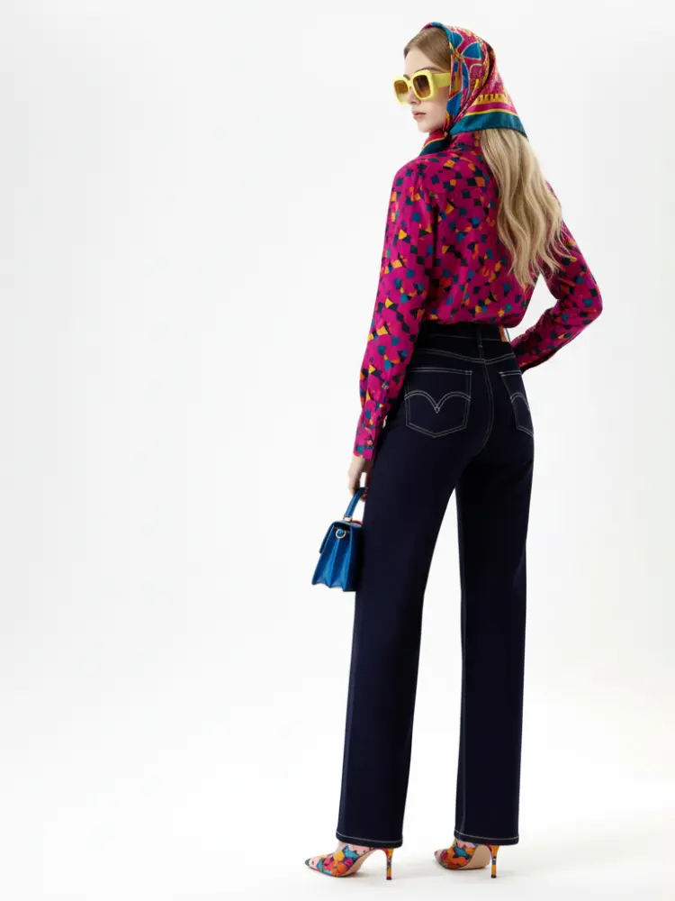 Wide-Leg Cropped Jeans, Fifth Avenue | Women - BYMANYC ® New York by BYMANYC ® New York