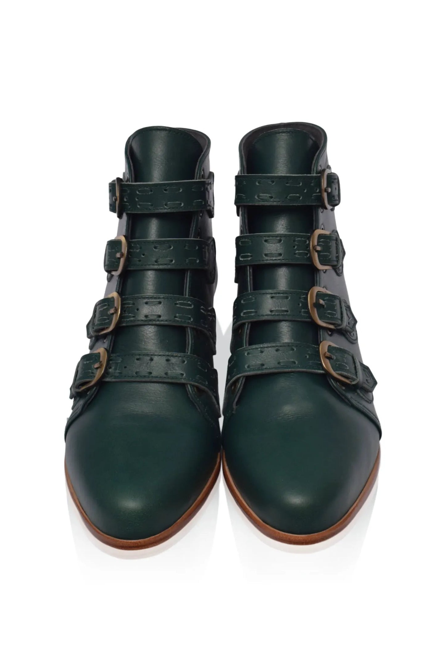 Wild Rose Leather Ankle Booties by ELF
