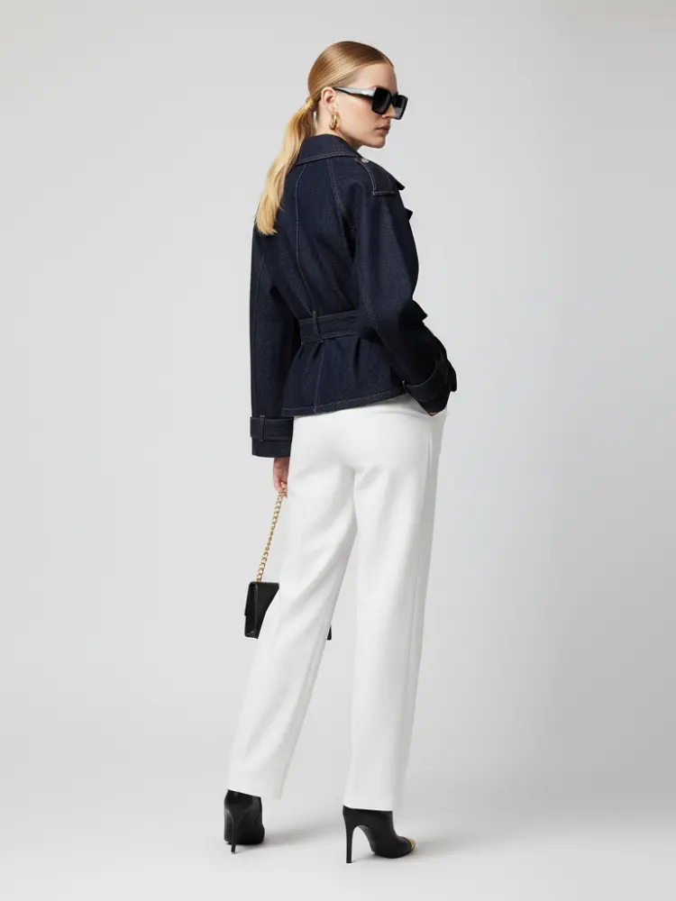 Women's Cropped Denim Jacket SOHO ECO FASHION BYMANYC ® New York by BYMANYC ® New York