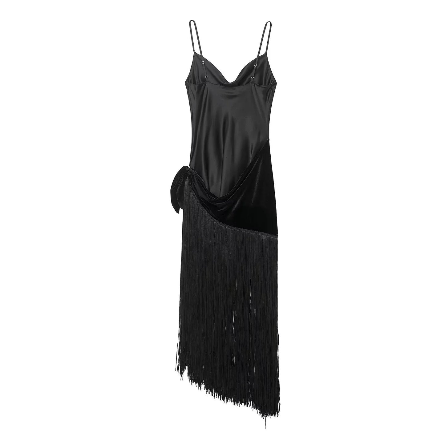 Dress Broadway Midi Liquid Motion Layered Texture Detailing Evening by BYMANYC ® New York