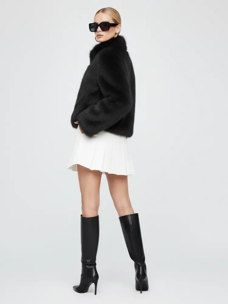 Women's Faux Fur Jacket UPPER EAST SIDE ECO FASHION BYMANYC ® New York by BYMANYC ® New York