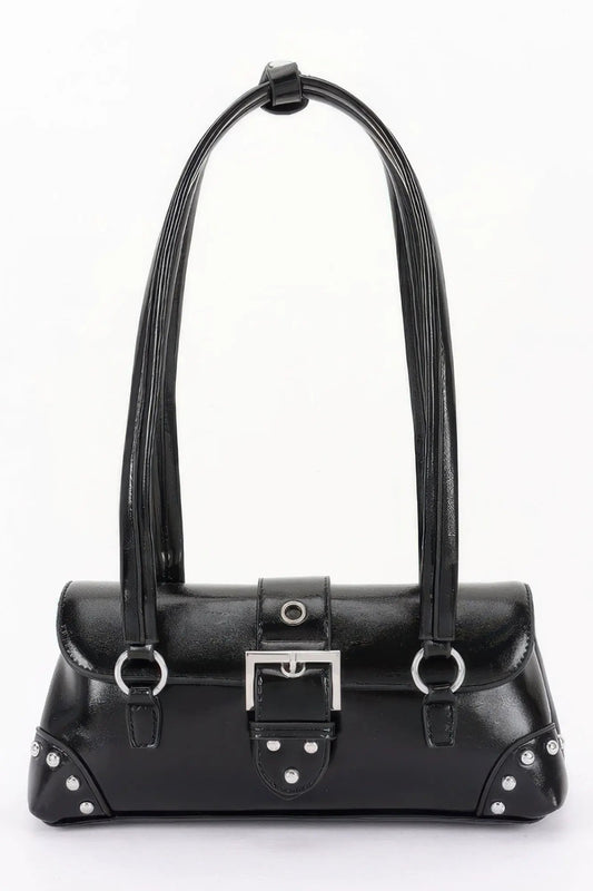 Women's Handbag Metal Studded Shoulder Bag - CHELSEA - BYMANYC ® New York by BYMANYC ® New York