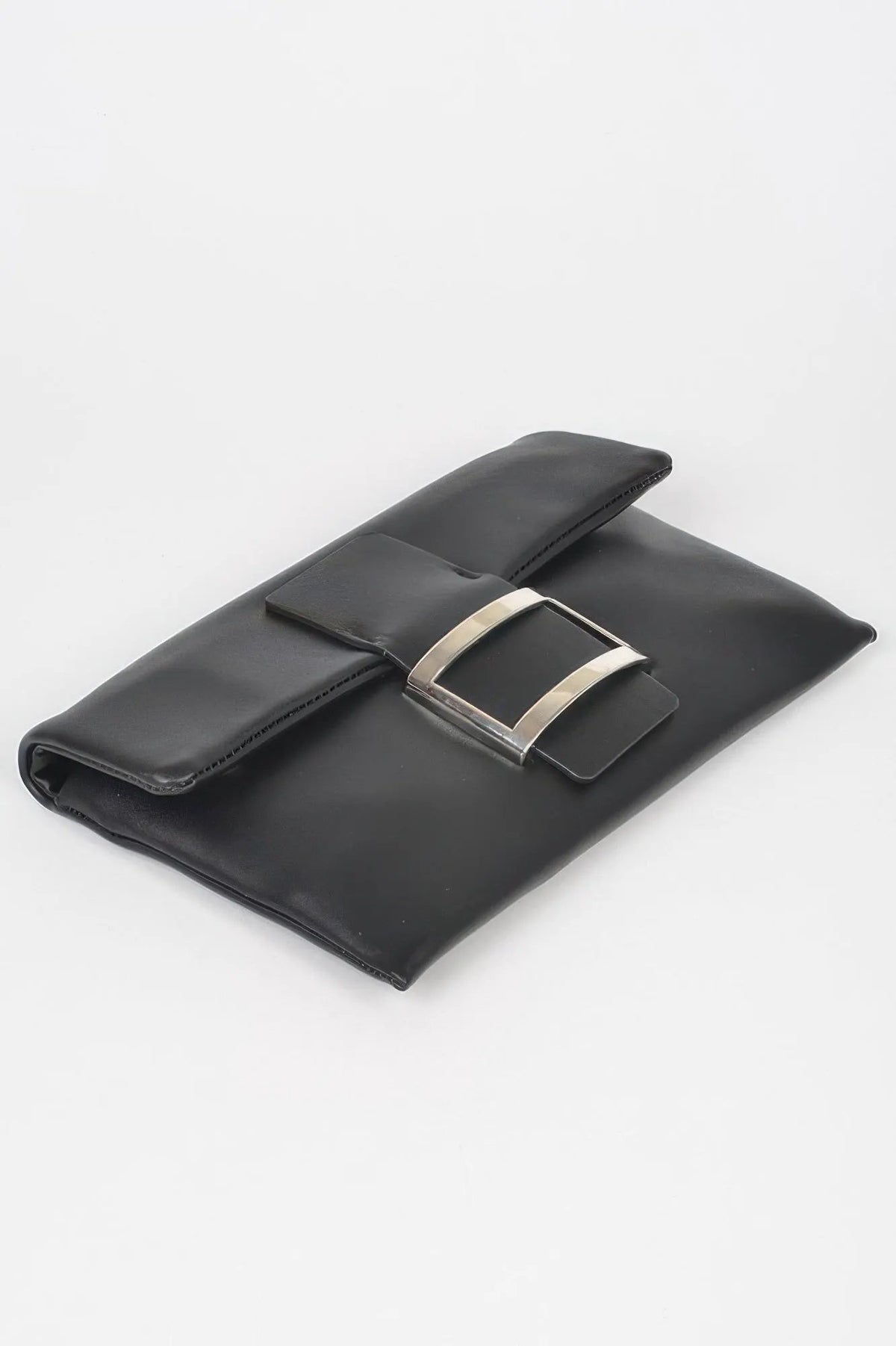 Meatpacking Metallic Buckle Clutch By BYMANYC New York Women's Evening Bag by BYMANYC ® New York