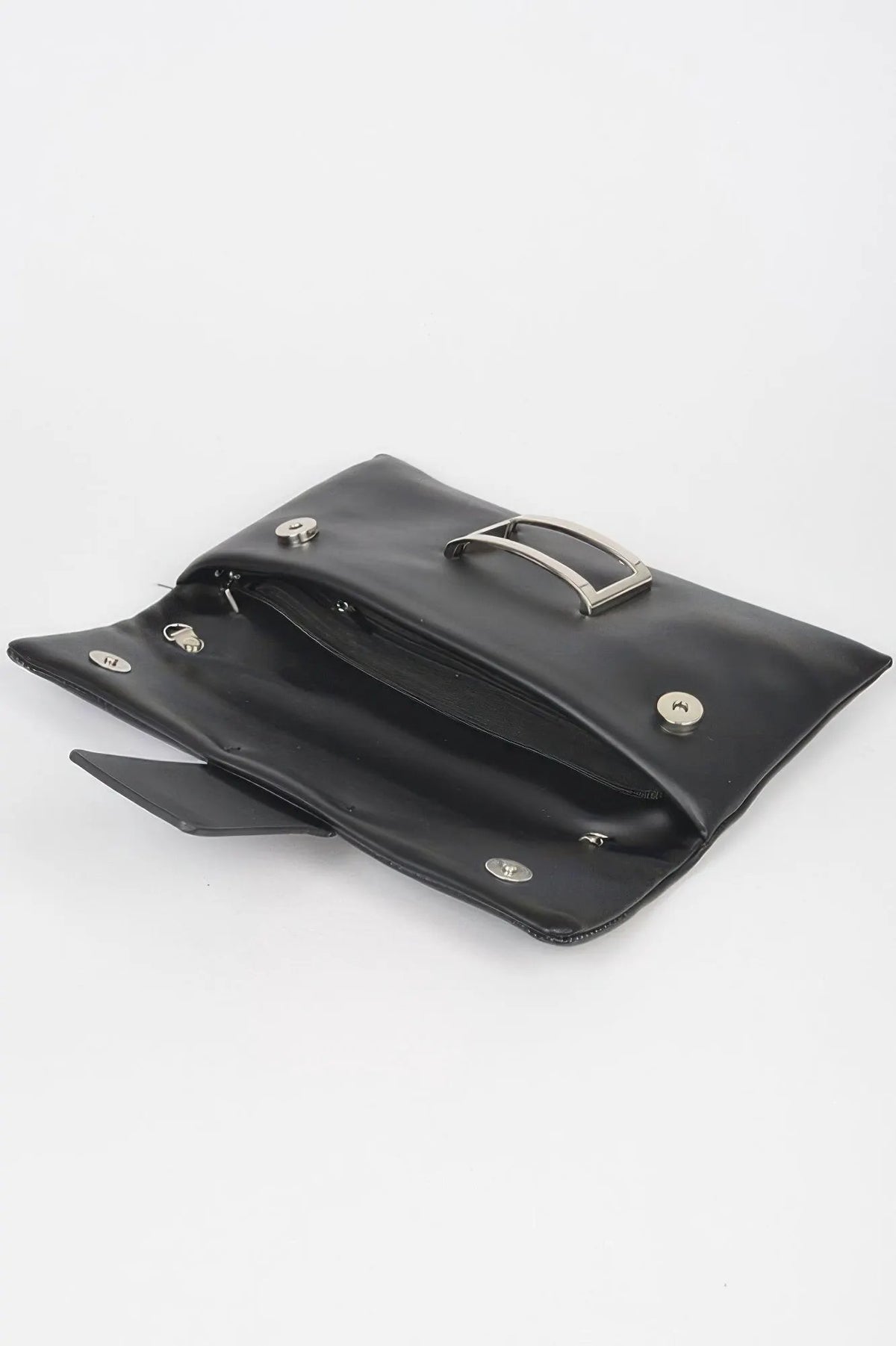 Meatpacking Metallic Buckle Clutch By BYMANYC New York Women's Evening Bag by BYMANYC ® New York