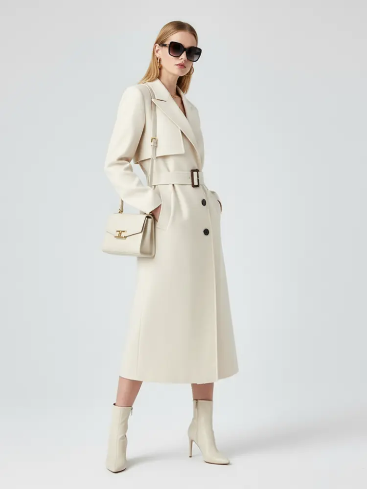 Women's Long Trench Coat FINANCIAL DISTRICT ECO COUTURE BYMANYC ® New York by BYMANYC ® New York