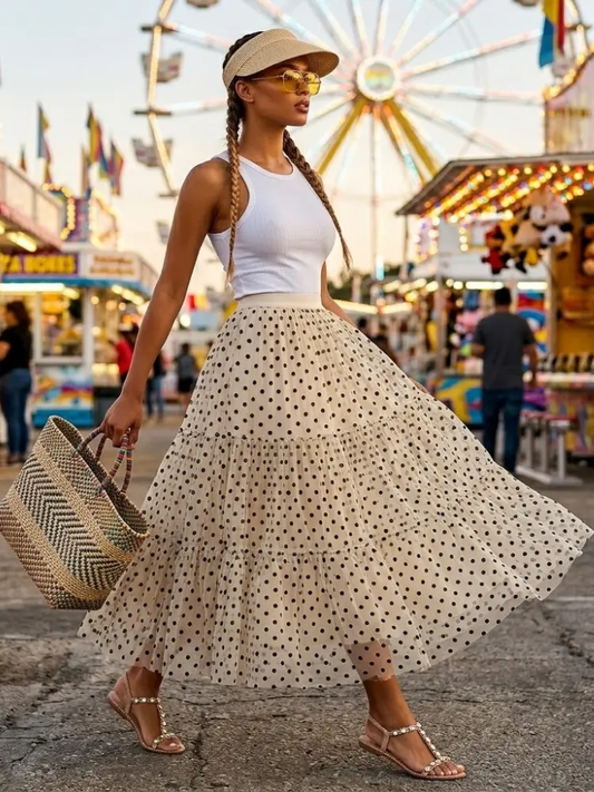 Women's Skirt CHELSEA Ruffle Dream Collection - Los Angeles BYMANYC New York by BYMANYC ® New York