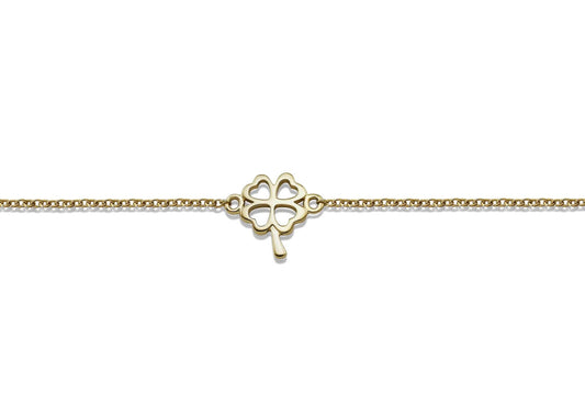 Feel the Spirit Armband Lucky Leaf Gold-Plated XB002G by Jwls4u