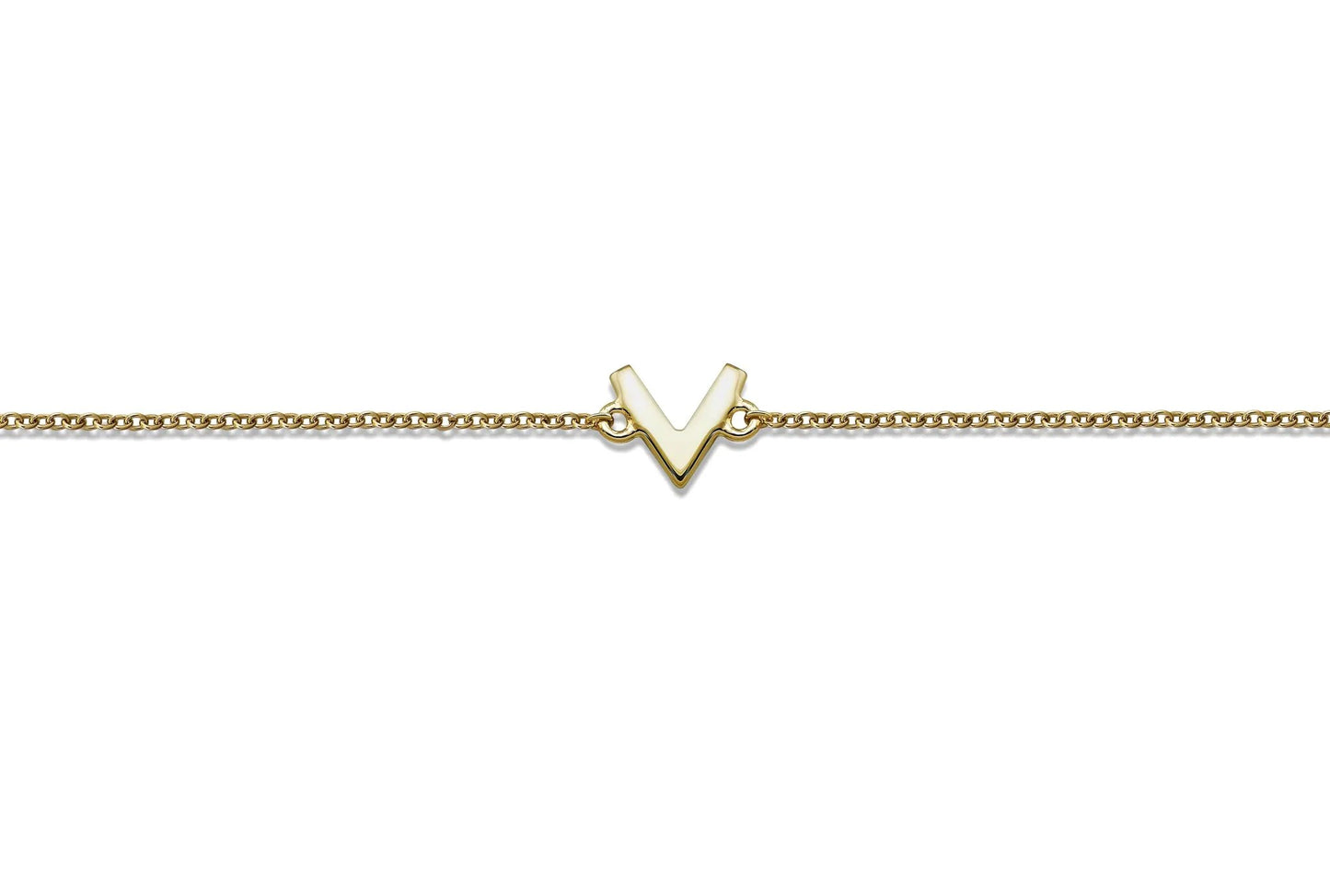 Feel The Spirit Armband V Gold Plated By Jwls4u For Spiritual Jewelry Fans by Jwls4u