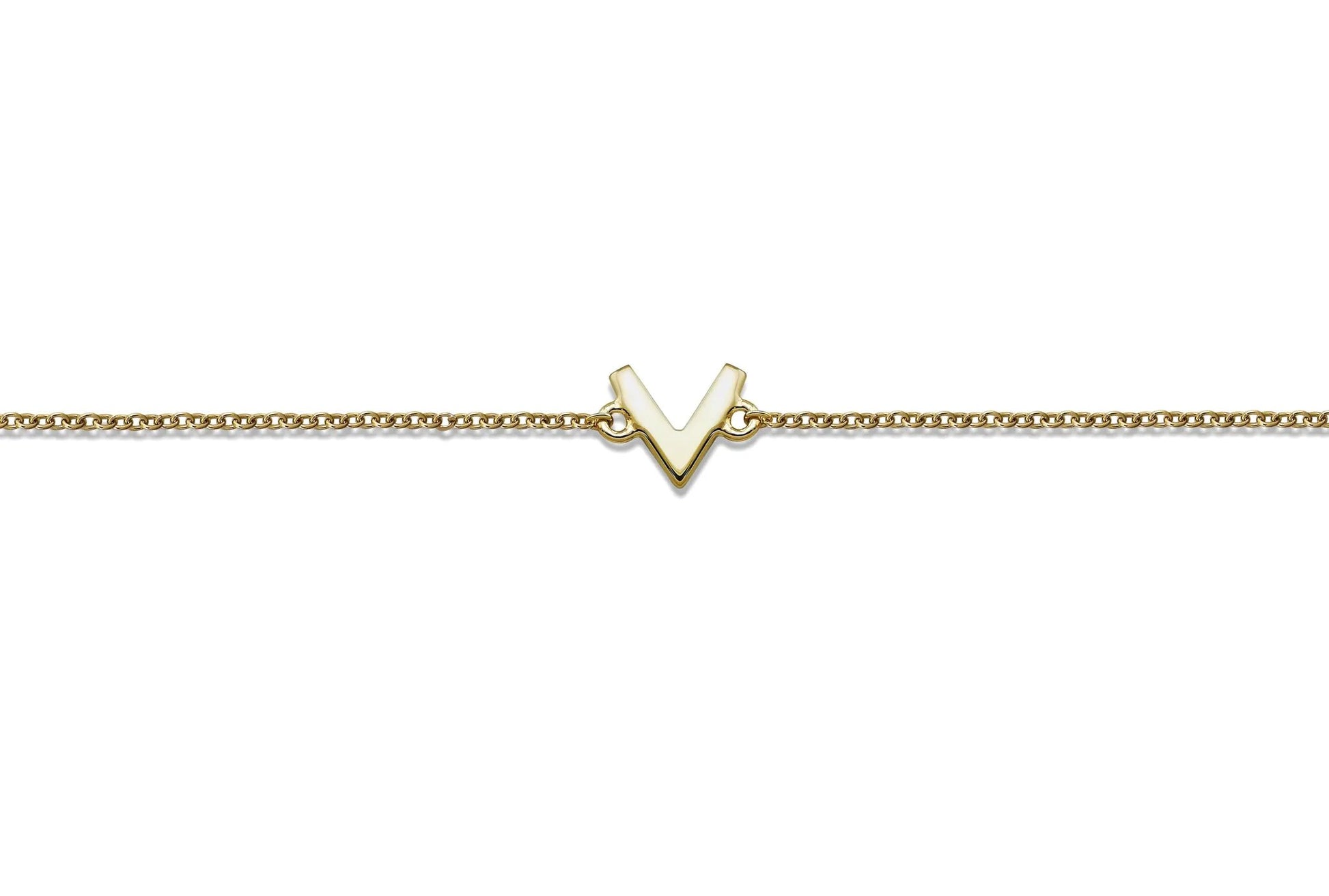 Feel The Spirit Armband V Gold Plated By Jwls4u For Spiritual Jewelry Fans by Jwls4u