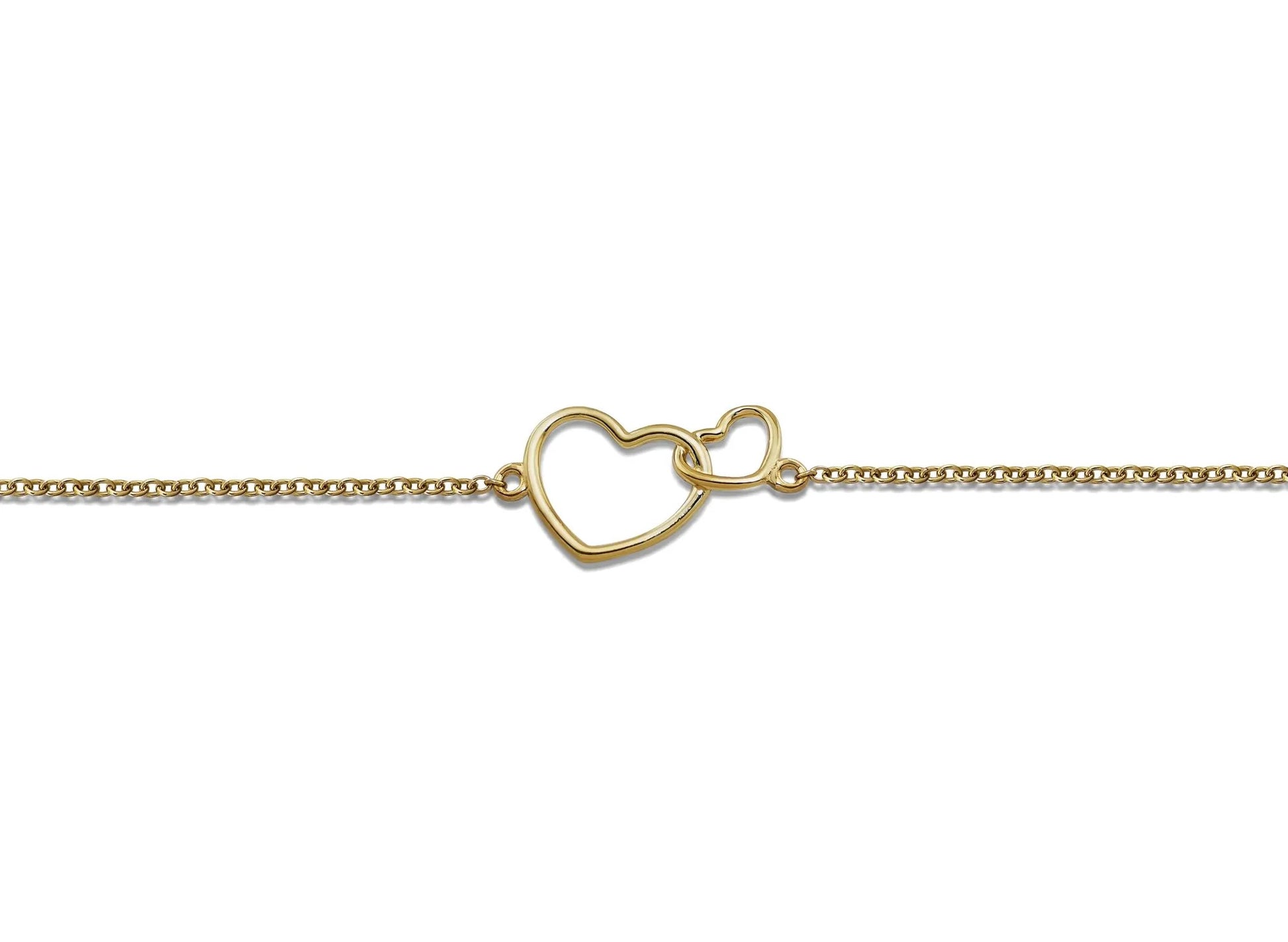Feel the Spirit Armband Two Hearts Gold-Plated XB005G by Jwls4u