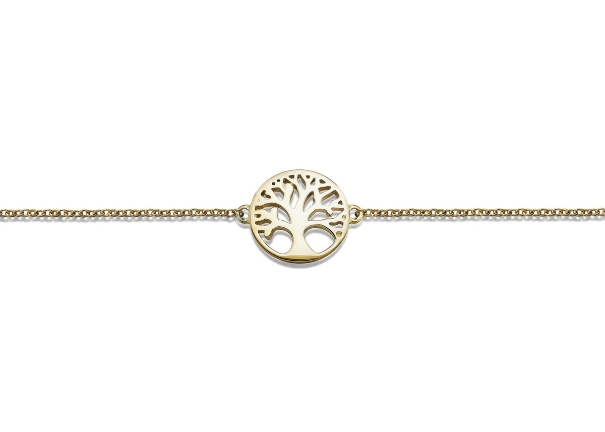 Feel The Spirit Armband Tree Of Life Gold Plated Bracelet Jwls4u Spiritual by Jwls4u