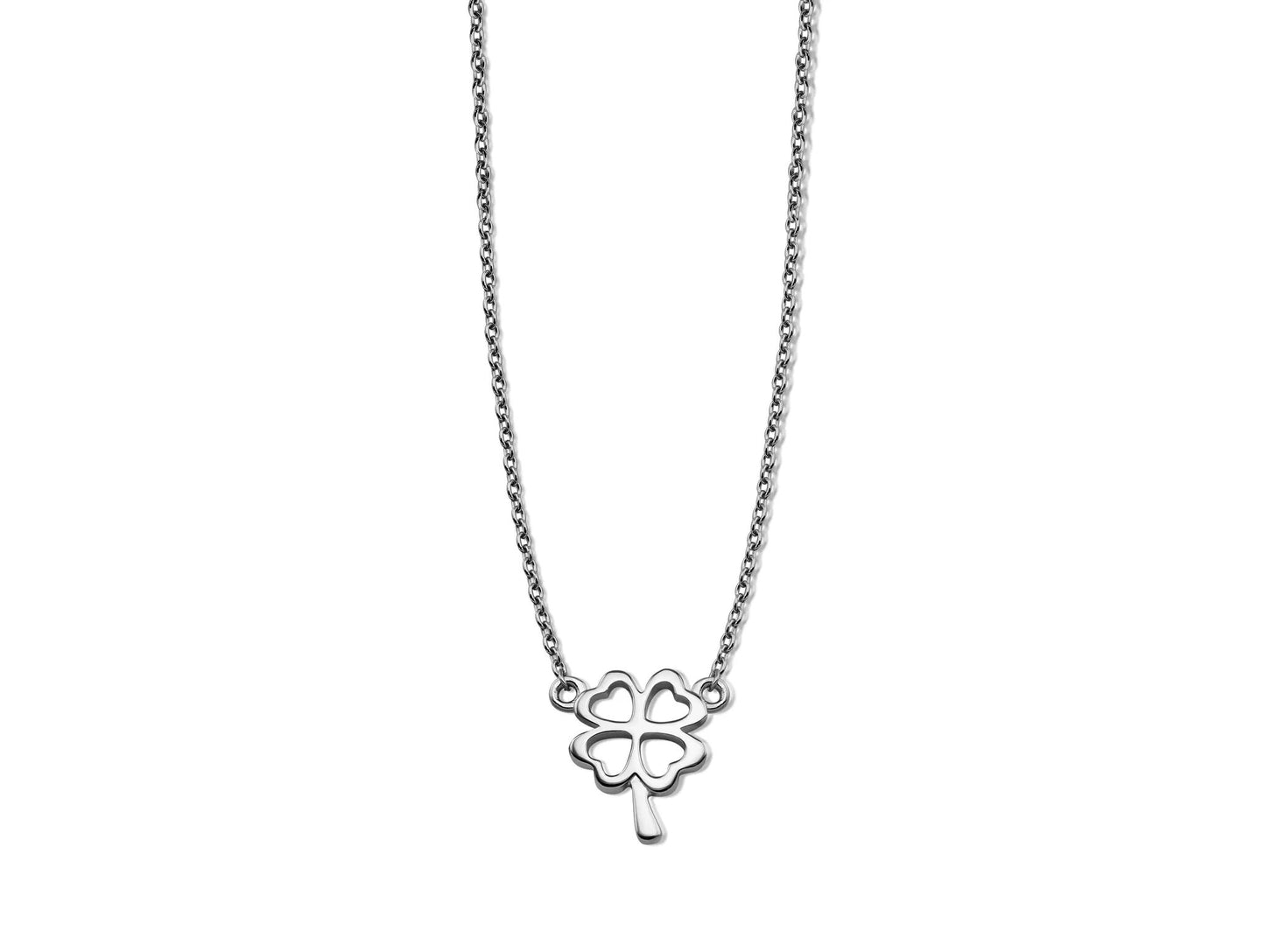 Ketting Klavertje Vier Zilver XN002S by Jwls4u