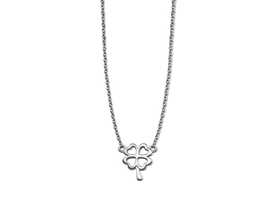 Ketting Klavertje Vier Zilver XN002S by Jwls4u