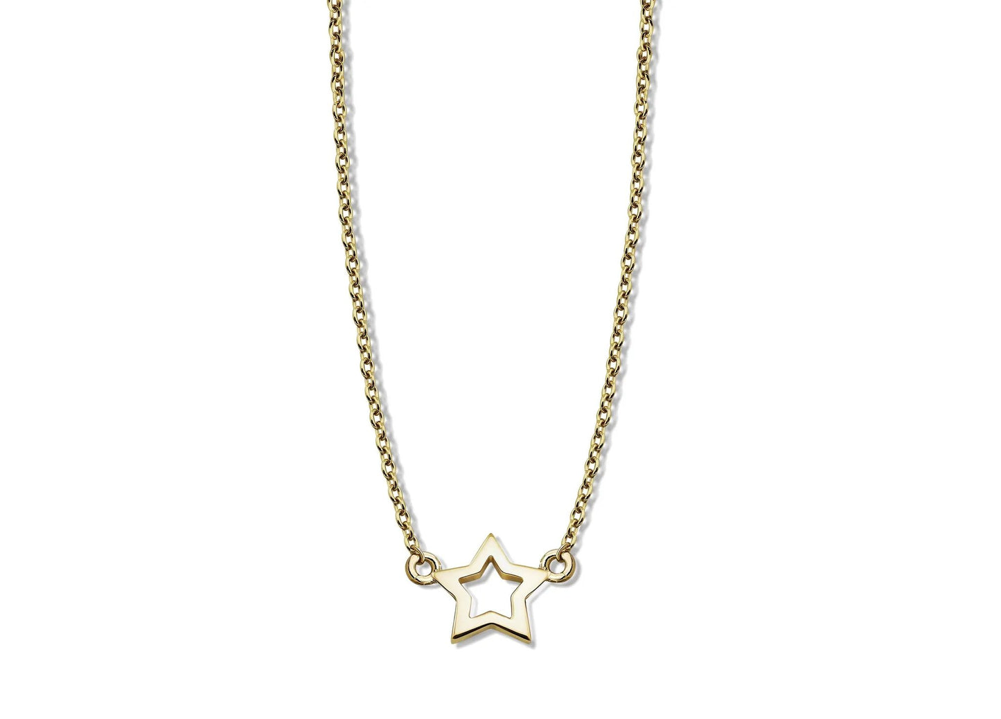 Ketting met Open Ster Goudkleur XN003G by Jwls4u
