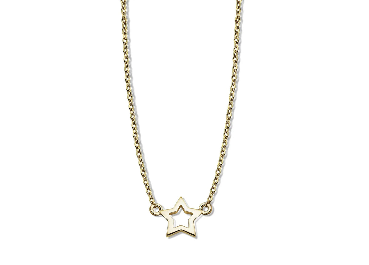 Ketting met Open Ster Goudkleur XN003G by Jwls4u
