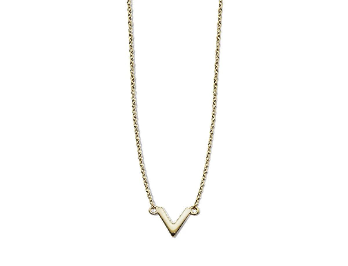 Ketting V Goldplated XN004G by Jwls4u