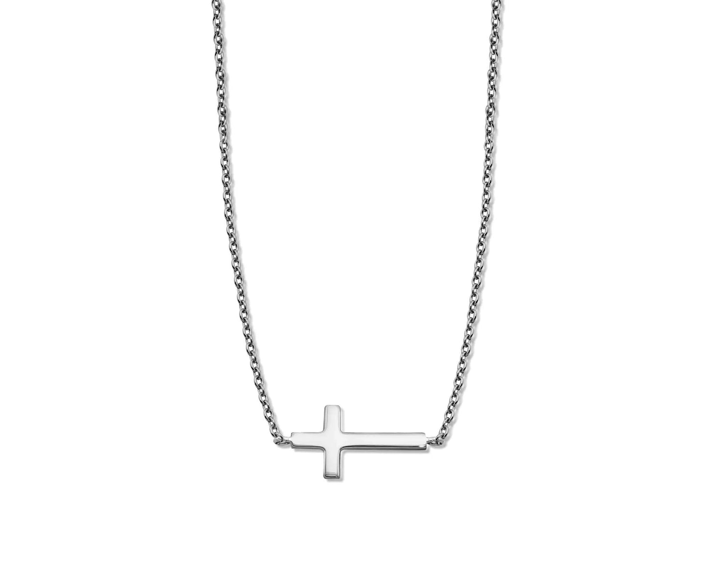 Ketting Kruisje Zilver XN011S by Jwls4u