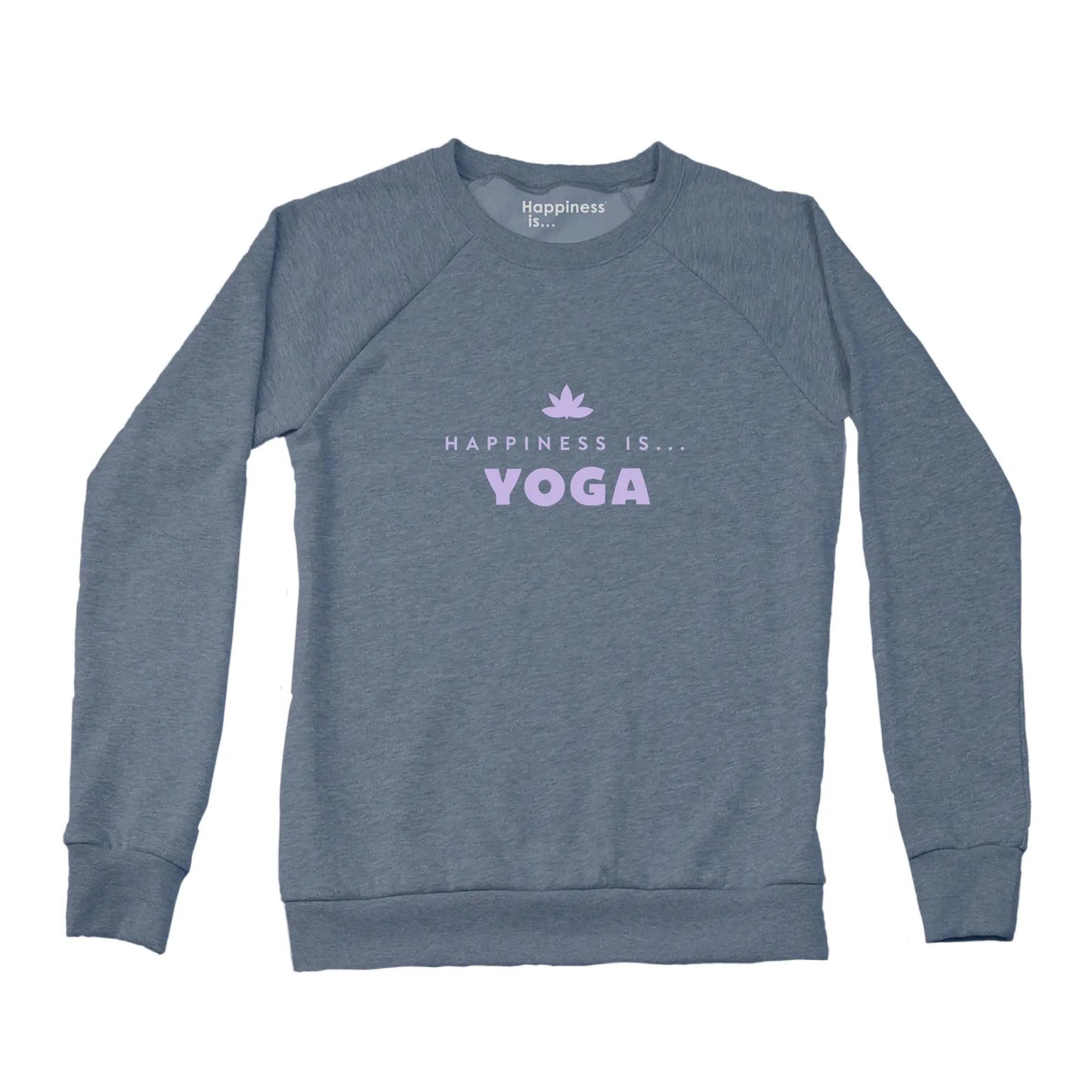 Women's Yoga Bold Crew Sweatshirt, Heather Navy by Yoga Collection