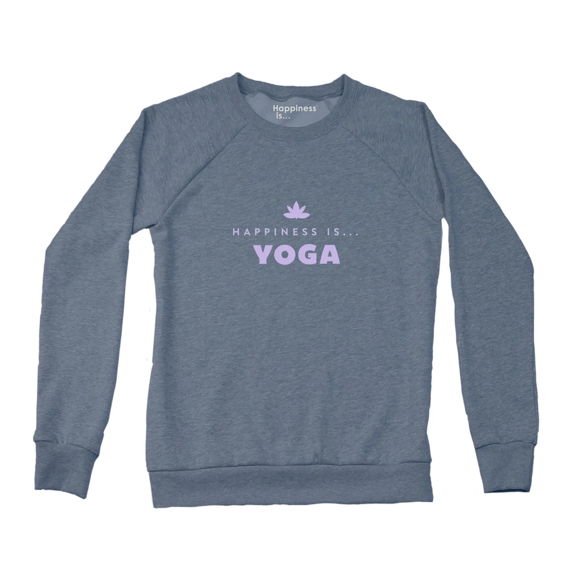 Women's Yoga Bold Crew Sweatshirt, Heather Navy by Yoga Collection