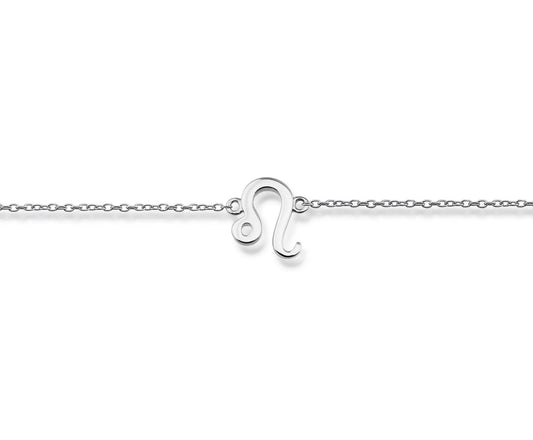 Leeuw Armband Zilver Zodiac ZB008S by Jwls4u