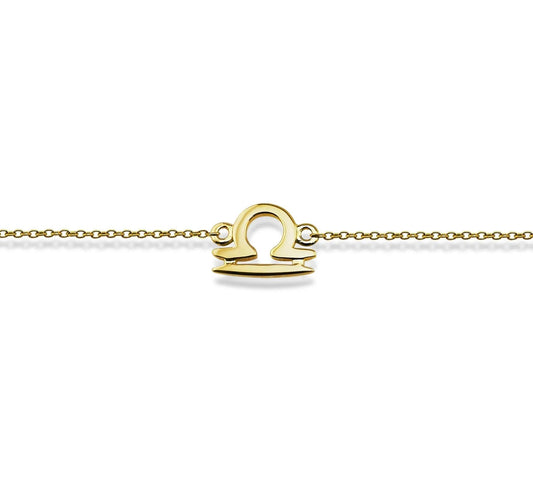 Weegschaal Armband Gold-Plated Zodiac ZB010G Jwls4u by Jwls4u